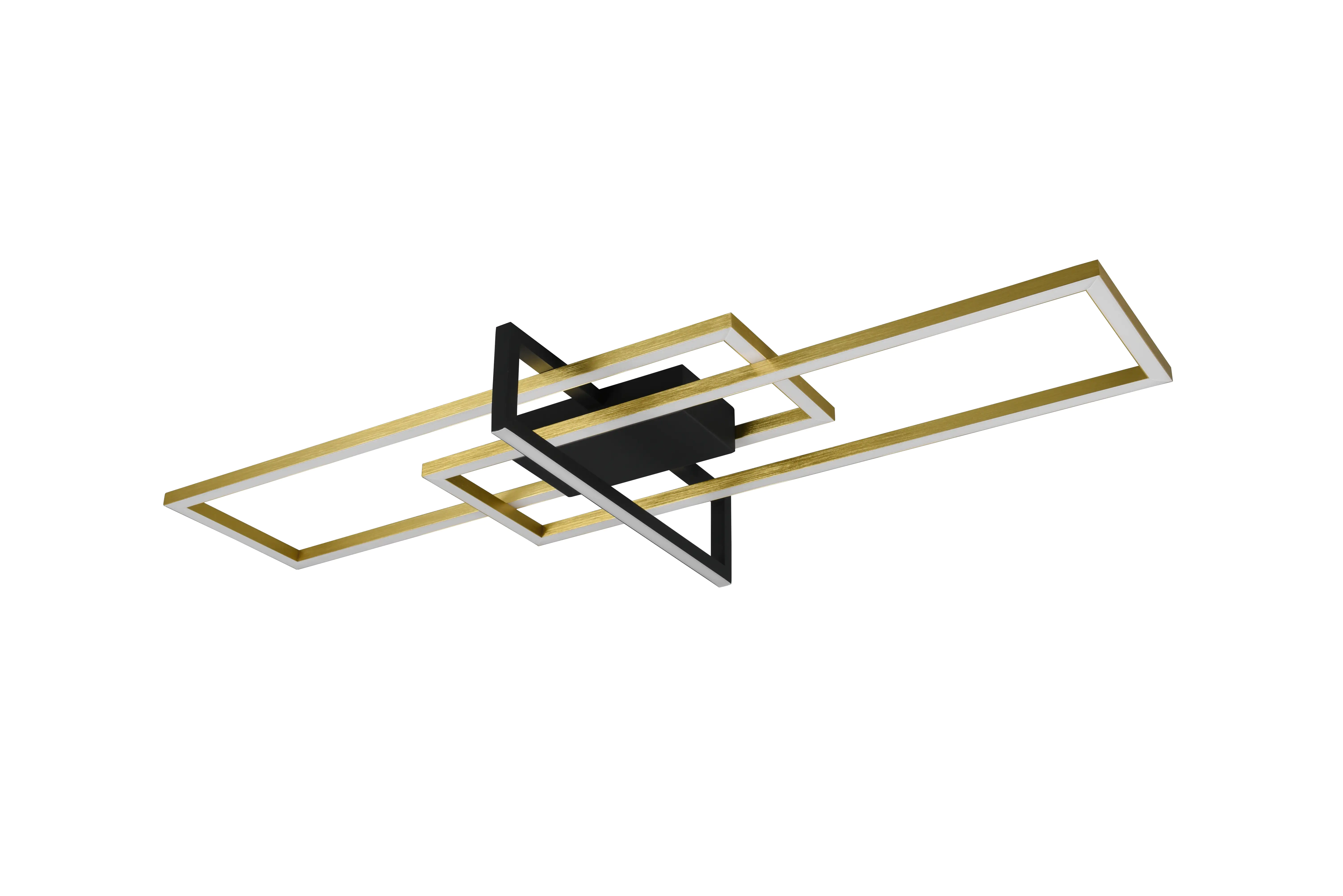 4017807487893_1 Trio LED Deckenleuchte Salinas schwarz, gold, Switch Dimmer