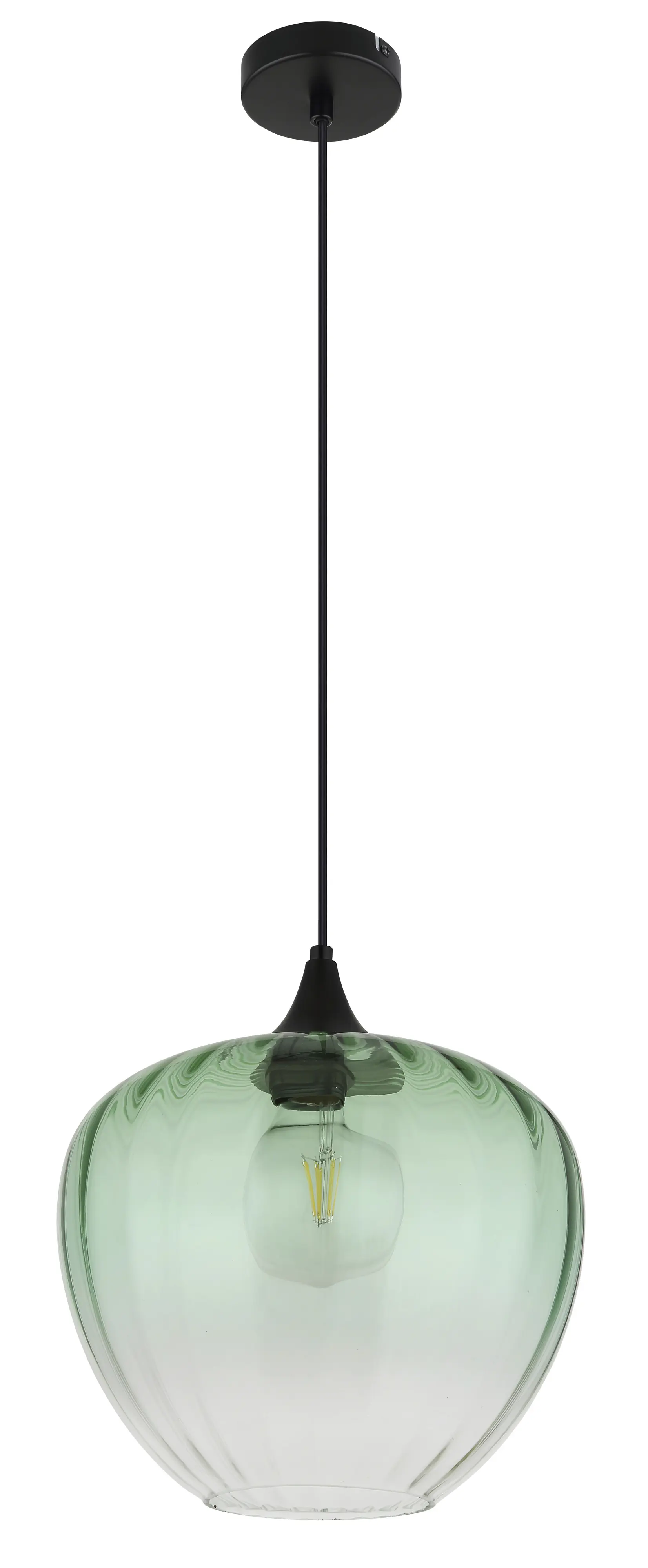Globo Hängeleuchte Sander Ø 29 x 120 cm grün matt