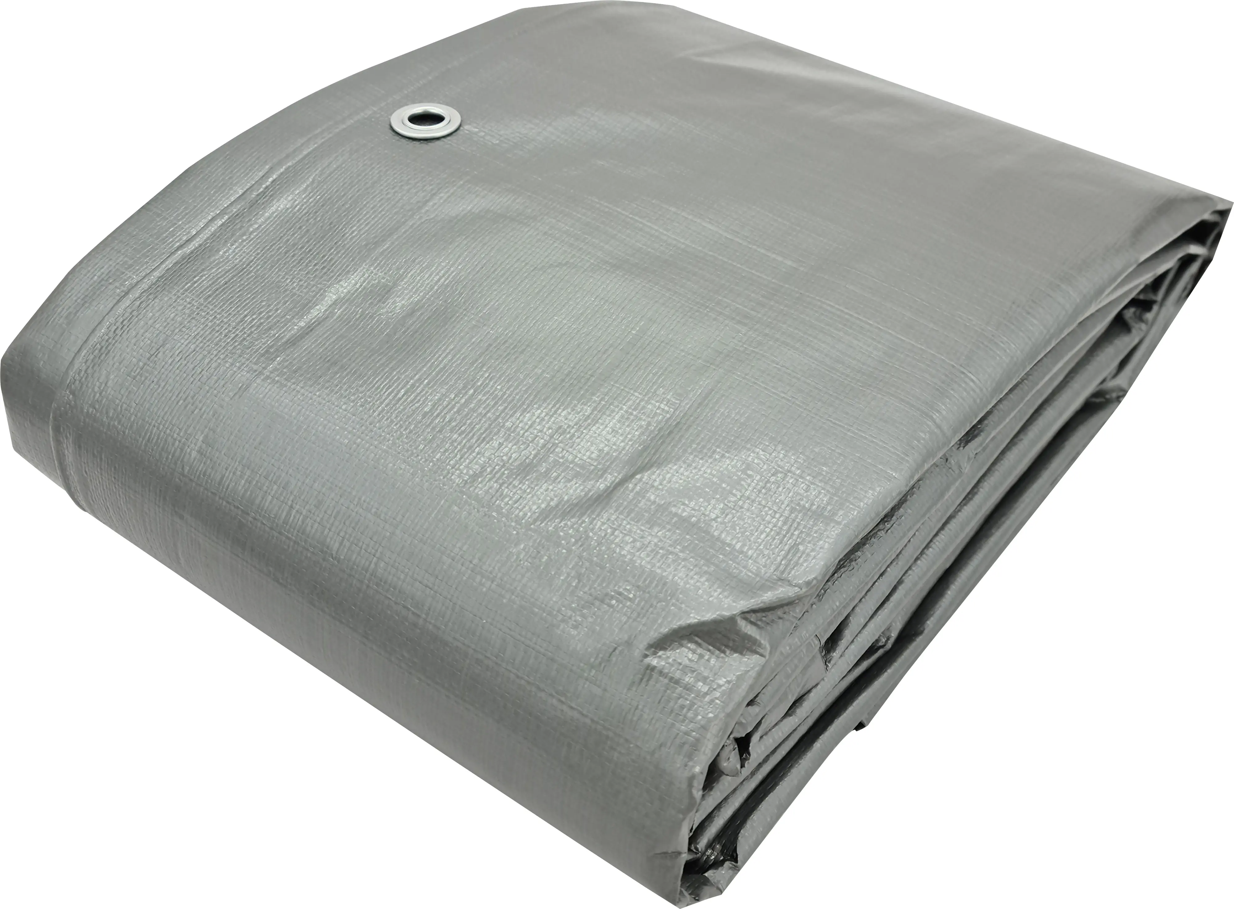 Jufol Abdeckplane für Anhänger 3 x 4 m = 12 m² - 180g/m² silber-grün
