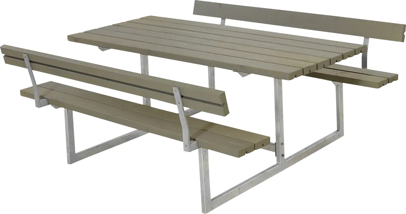 Plus Kombimöbel Basic 177 x 184 x 73 cm mit 2 Rückenlehnen, graubraun