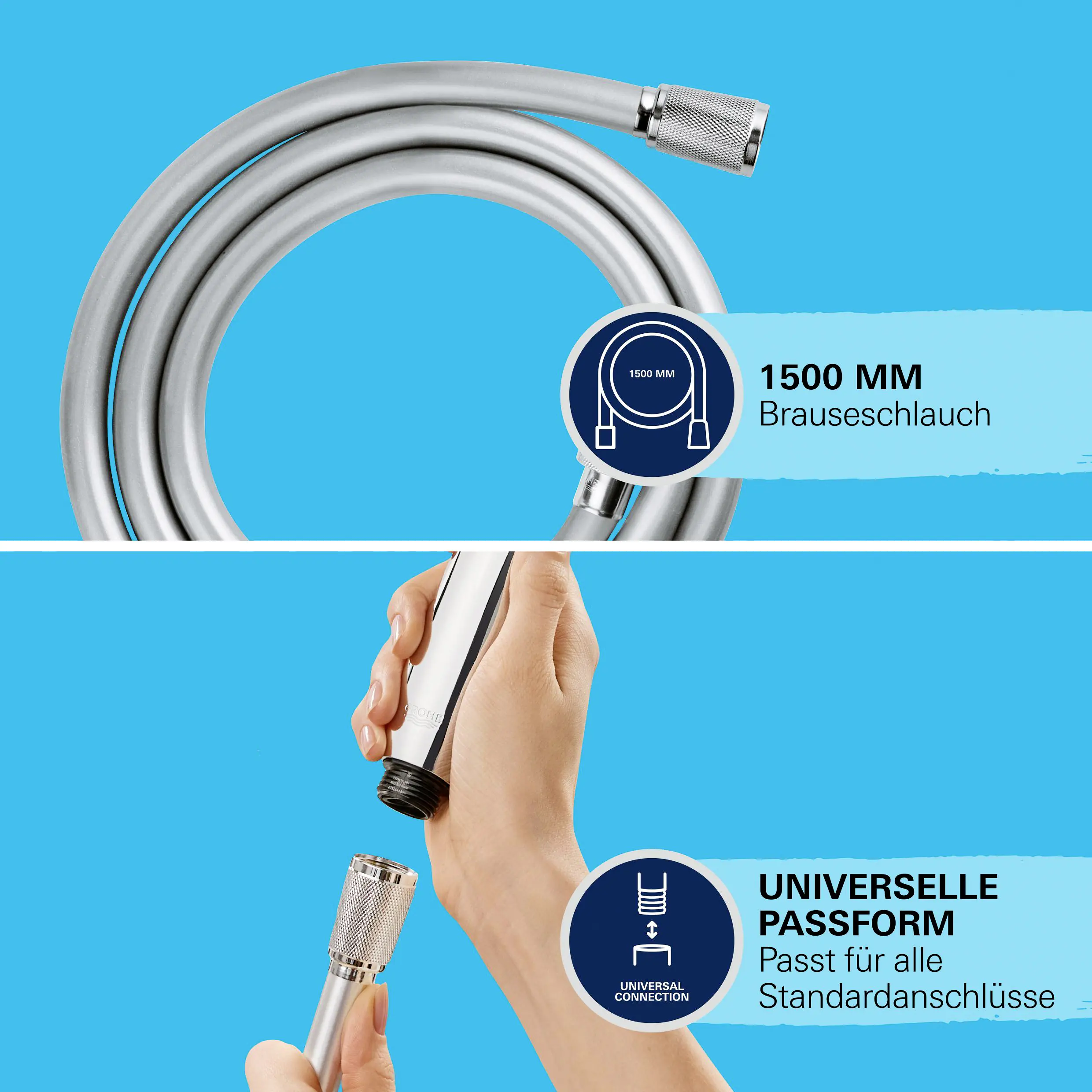 Grohe Brauseschlauch VitalioFlex Trend 1,5 m chrom