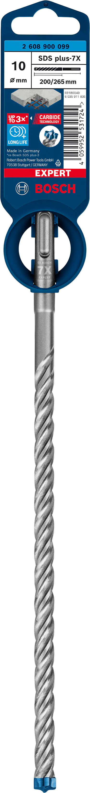 Bosch Expert SDS plus-7X Hammerbohrer 10 x 200 x 265 mm