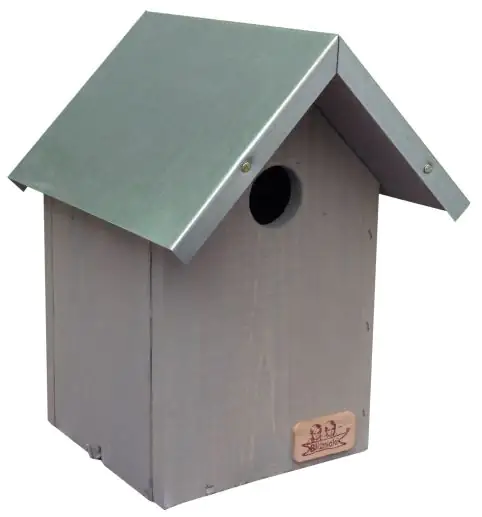 4251139103889 Nistkasten grau mit Metalldach LxBxH: 26x19,5x19,5 cm