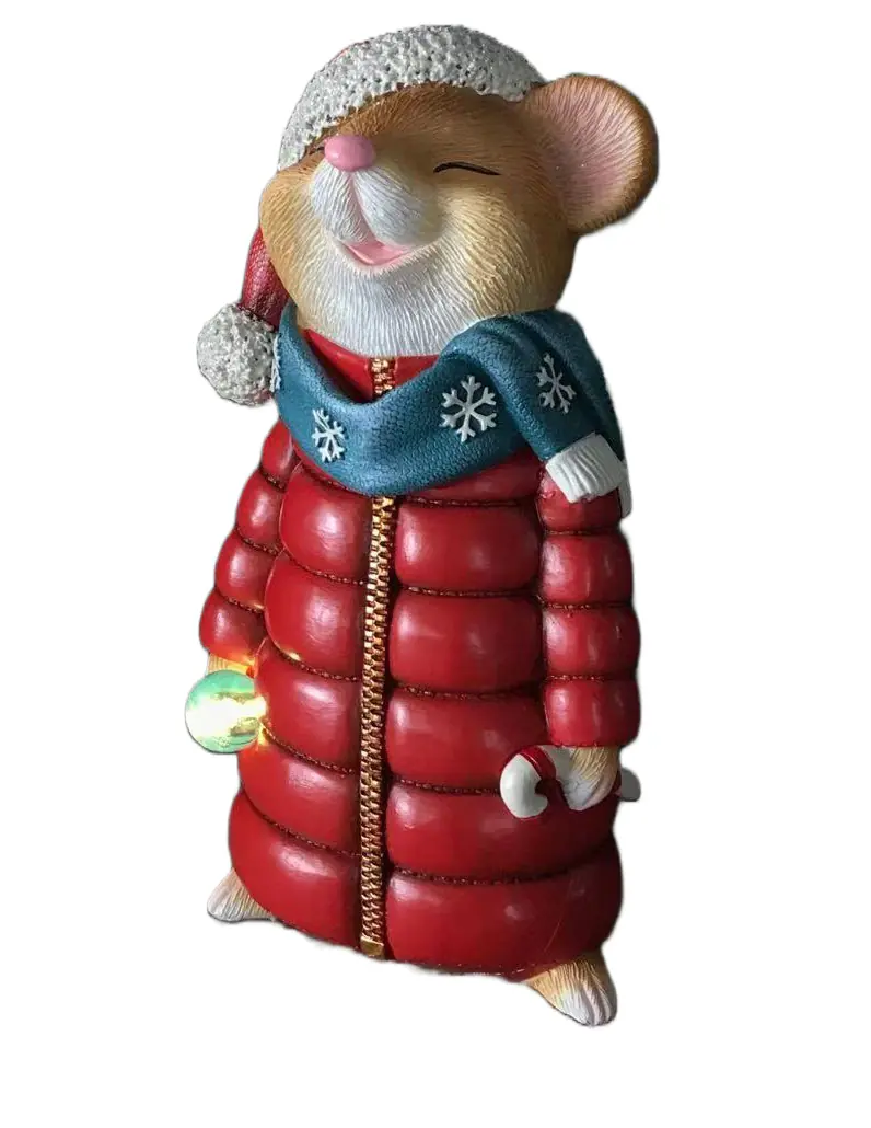 Figur Lebkuchenmaus rot 19,5 x 8 x 11 cm braun Figur Lebkuchenmaus rot 19,5 x 8 x 11 cm braun