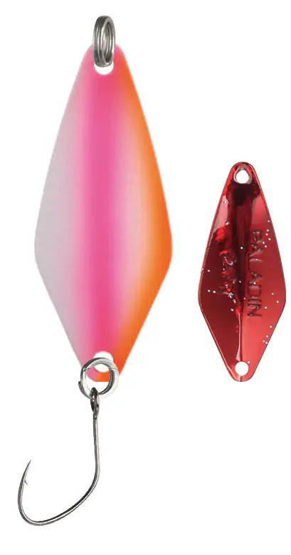 Paladin Angelköder Spoon Bifröst 3,7 g UV orange/pink/weiß/rot