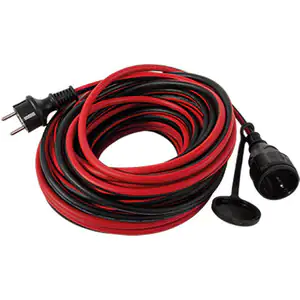 Verlängerungskabel Außen Safeline 10 m H05RR-F 3G1,5 mm², rot schwarz
