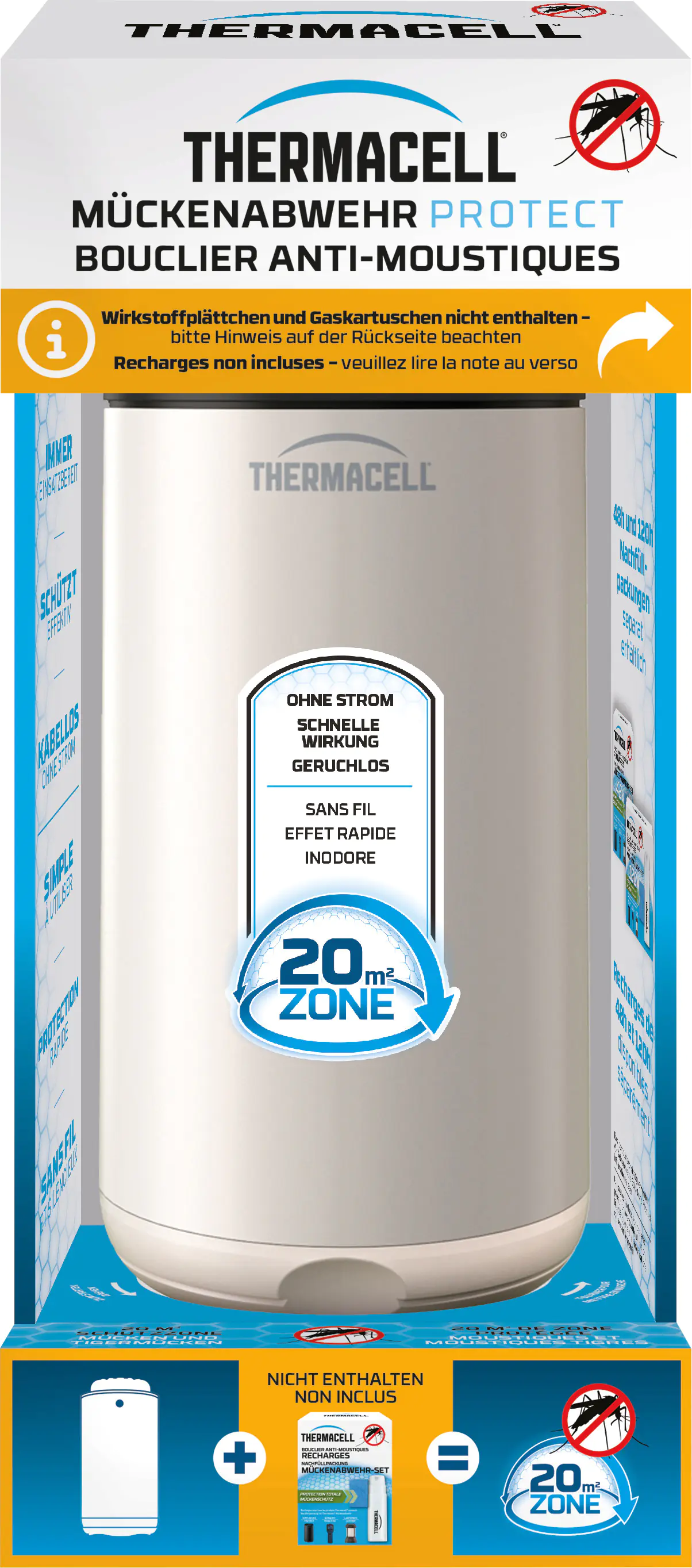 Thermacell Mückenabwehr-Verdampfer Protect Creme ohne Wirkstoff 1 Stück Thermacell Mückenabwehr-Verdampfer Protect Creme ohne Wirkstoff 1 Stück