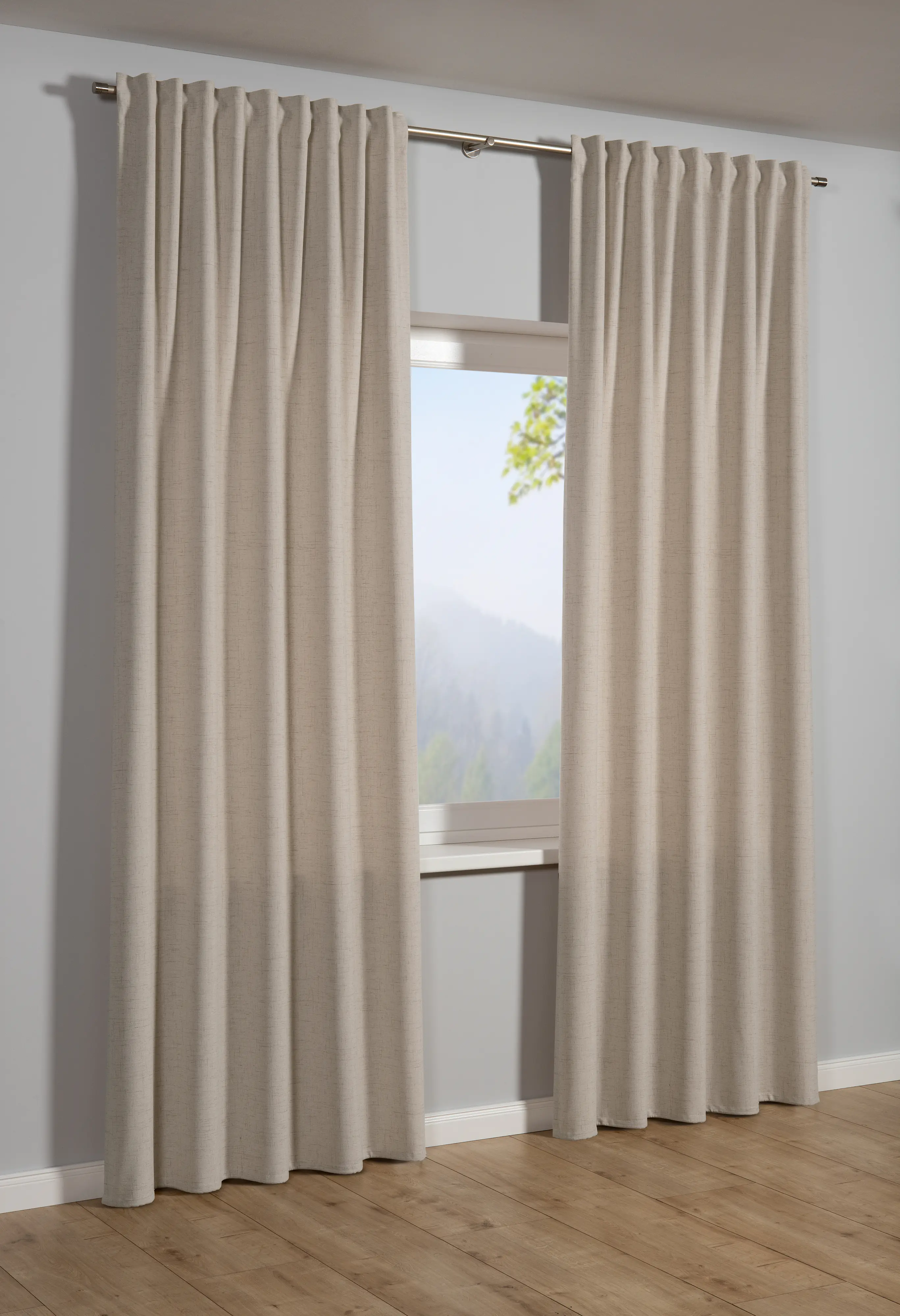 Sehlbach Fertigschal mit Multiband 140 x 245 cm beige