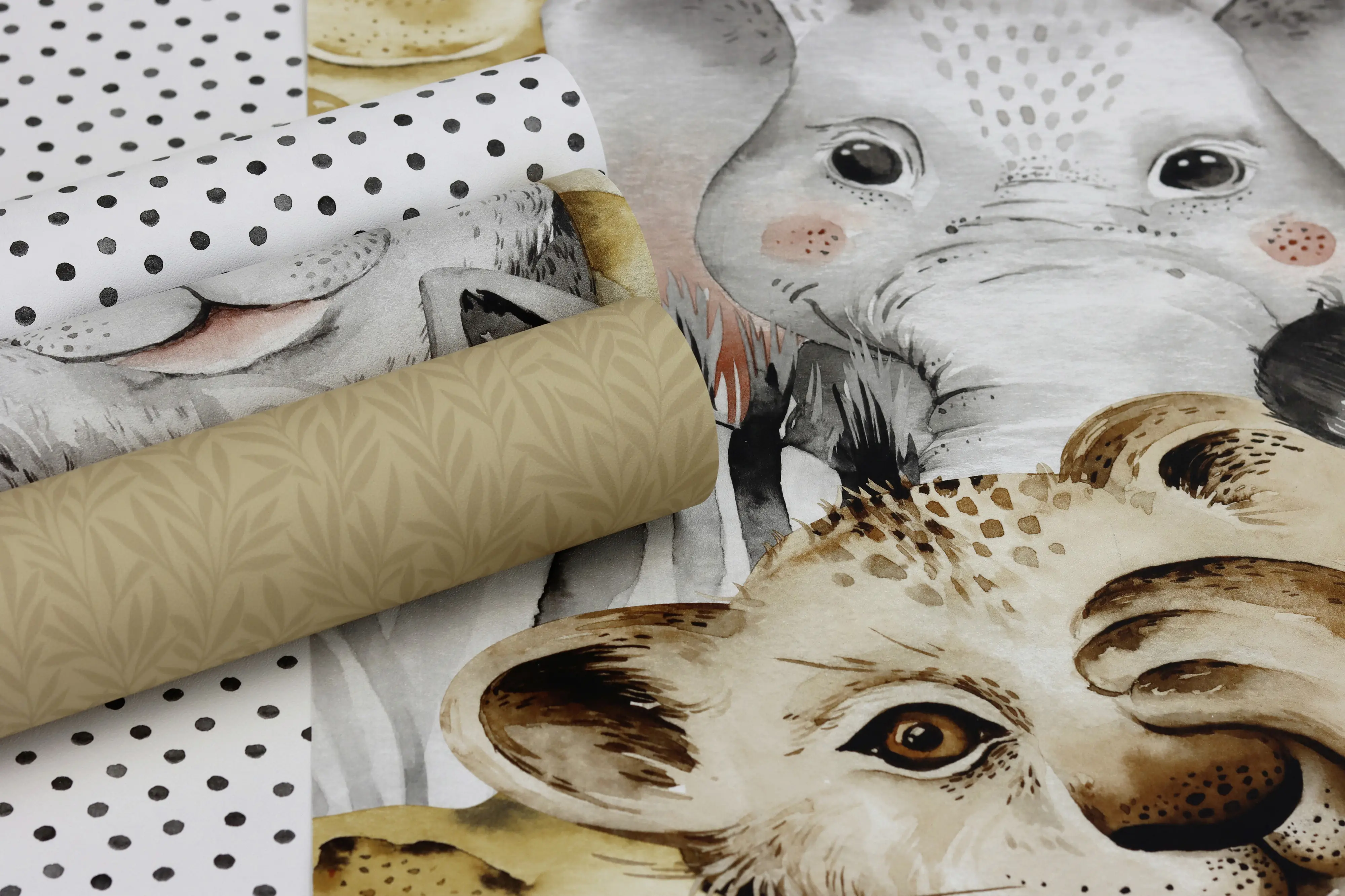 Rasch Vliestapete 252521 Bambino, Tiere bunt, 10,05 x 0,53 m