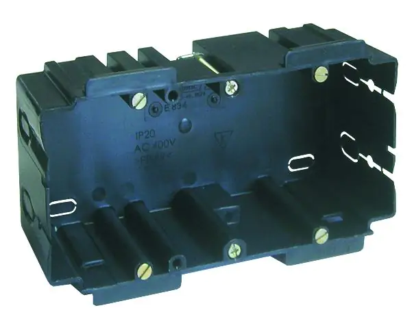 F-tronic Geräteeinbaudose für Kabelkanal 2-fach