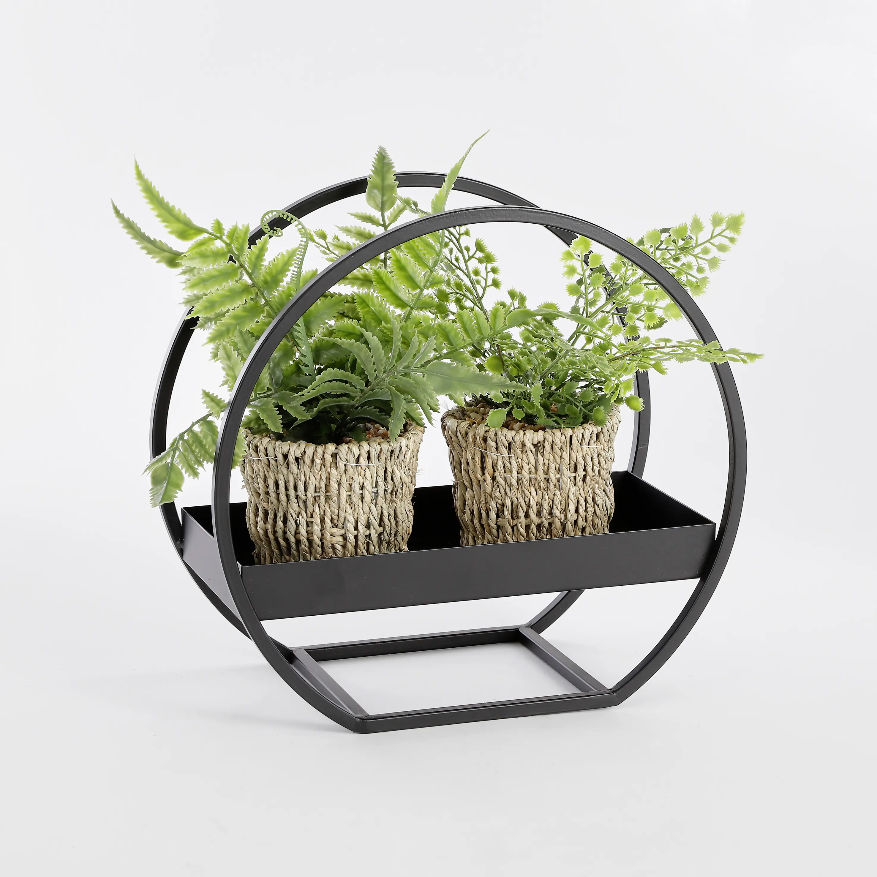 Mica Tablett schwarz Eisen 30 x 15 x 28 cm