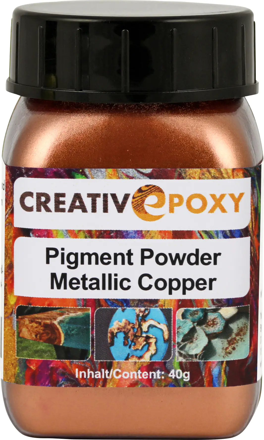 Pigment Pulver Copper 40 g Metallic Effekt Pigment Pulver Copper 40 g Metallic Effekt