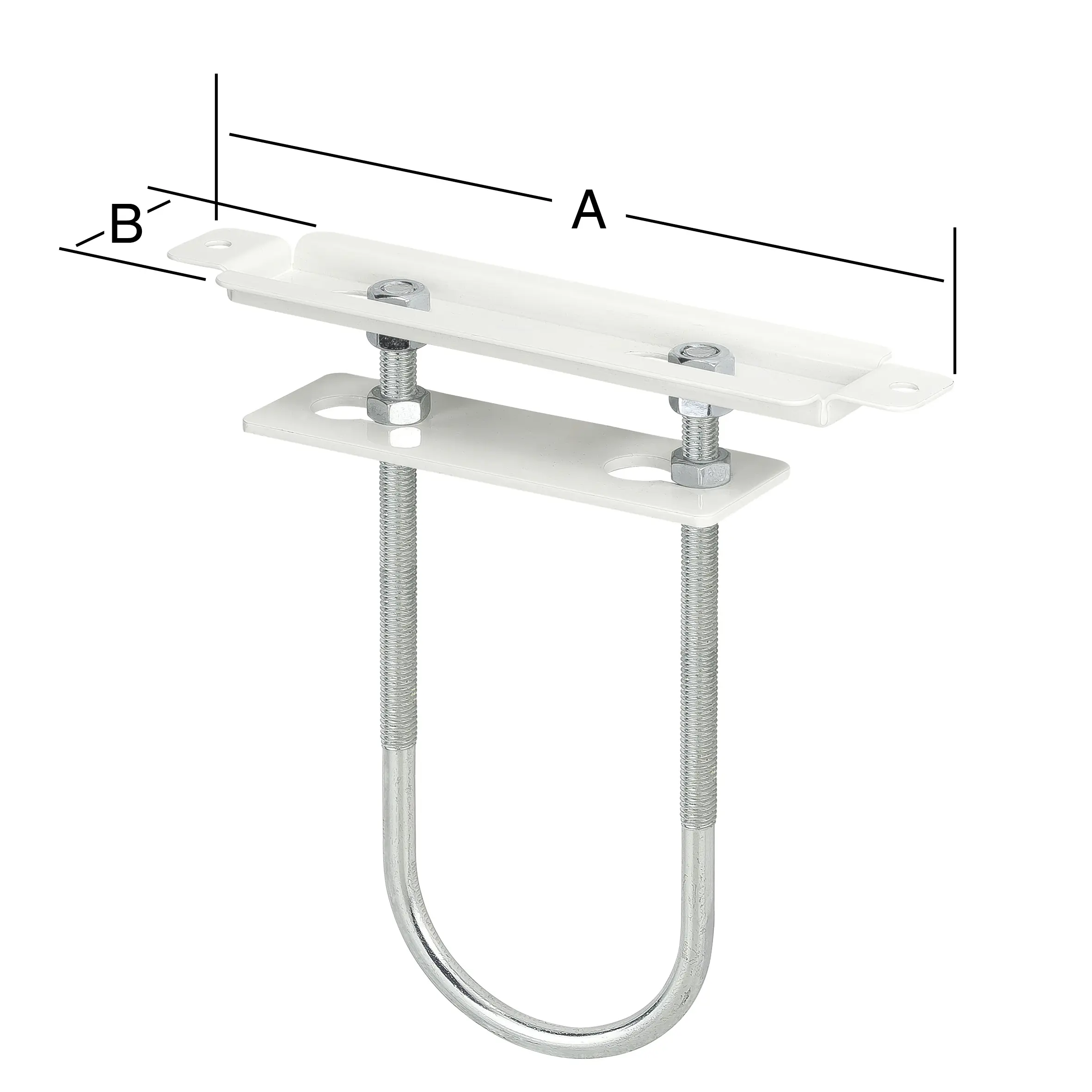 Vormann Vario-Heizkörperkonsolen weiß 19 x 4.5 cm
