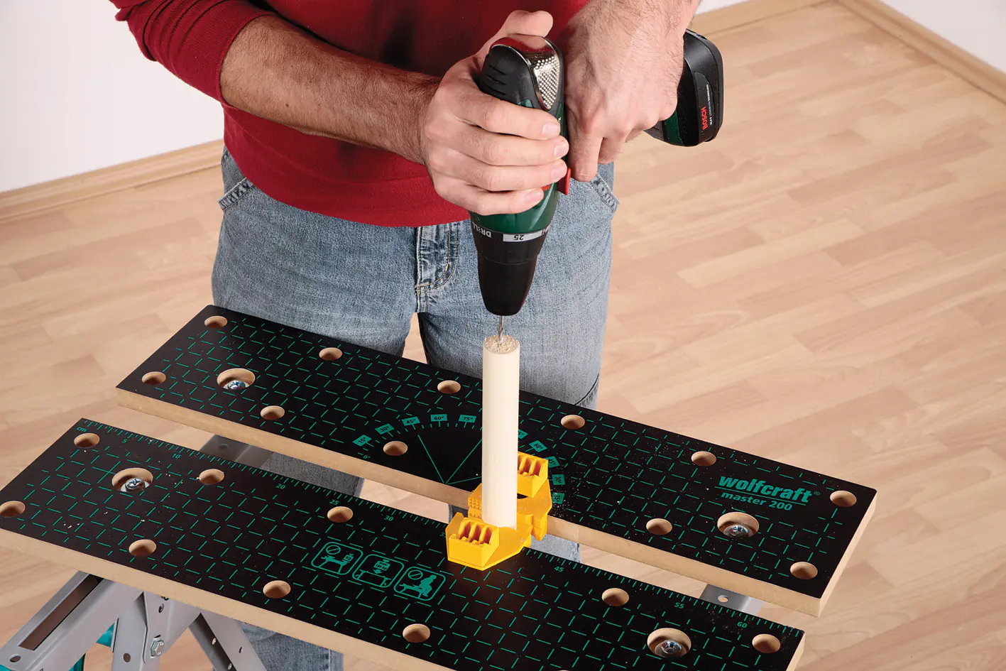 Wolfcraft Spanntisch Master 200 MDF Arbeitsfläche 64,5 x 30,0 cm Wolfcraft Spanntisch Master 200 MDF Arbeitsfläche 64,5 x 30,0 cm