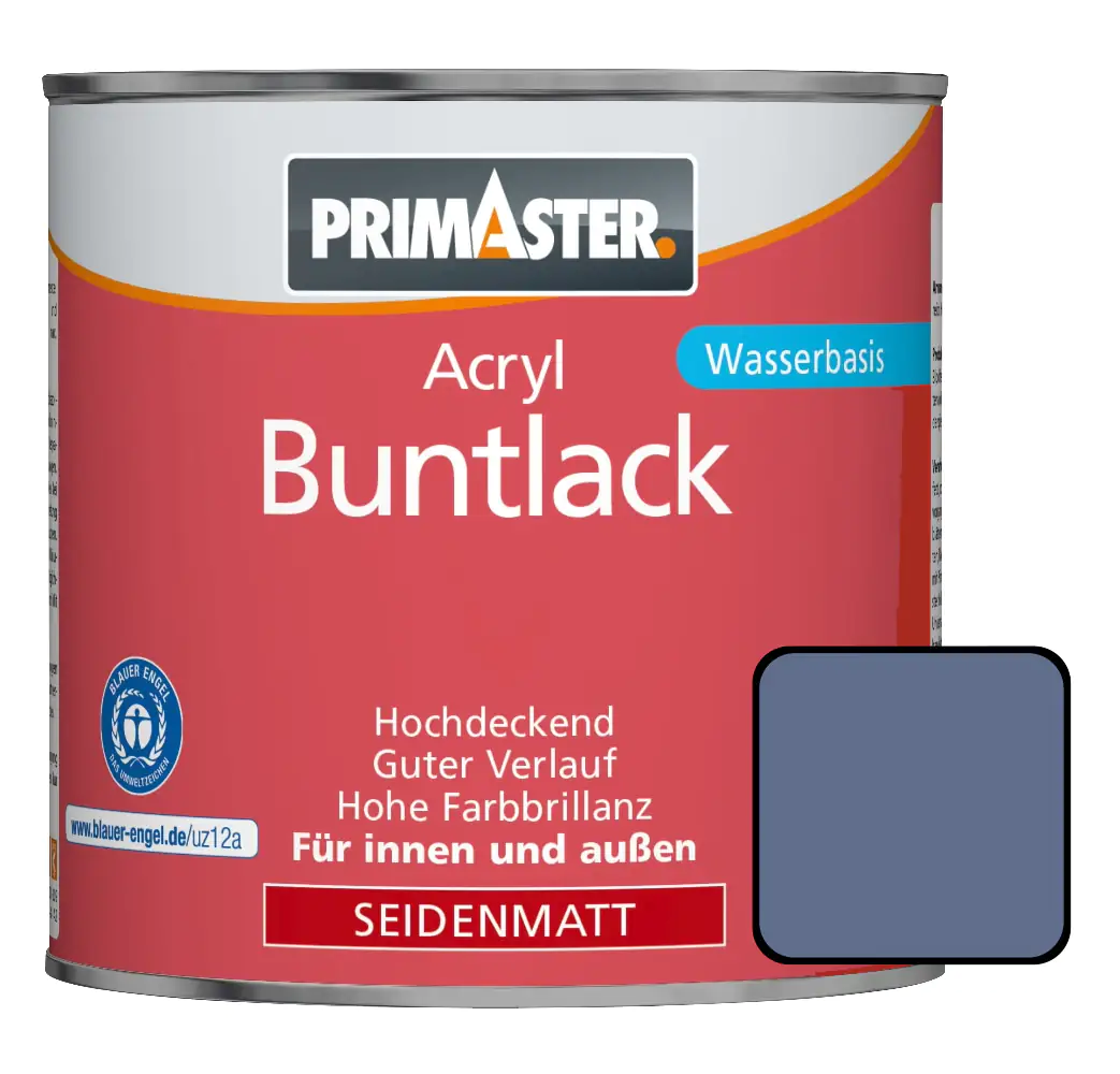 Primaster Acryl Buntlack RAL 5014 375 ml taubenblau seidenmatt