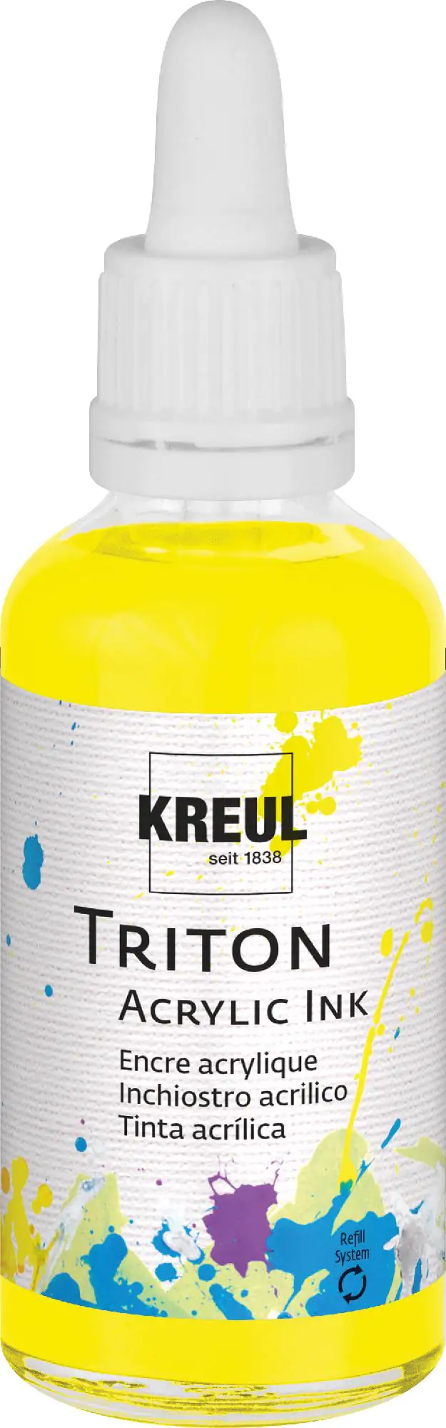 Kreul Triton Acrylic Ink Fluoreszierend gelb 50 ml