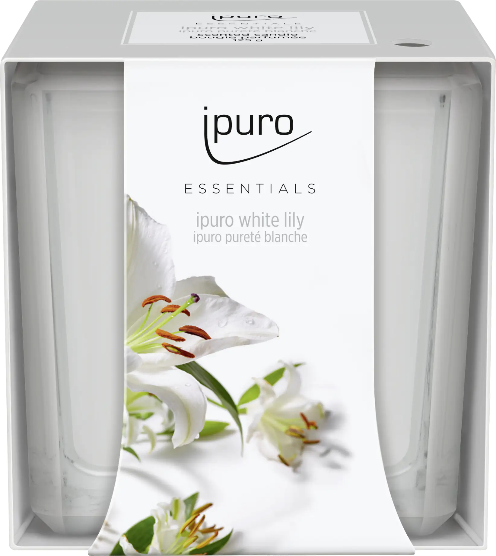 ipuro ESSENTIALS Duftkerze White Lily 125 g