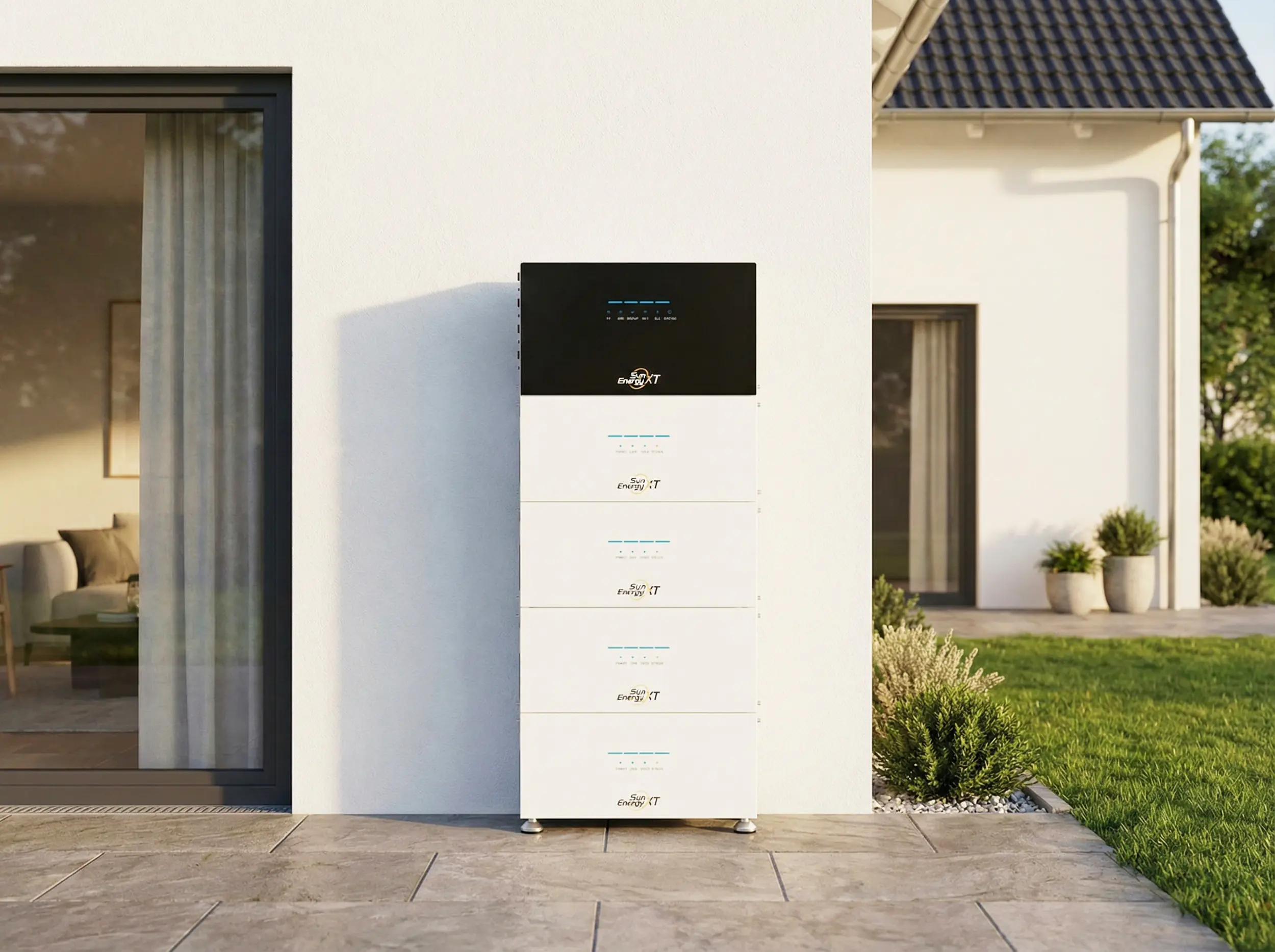 SunEnergyXT Balkonkraftwerkspeicher Kopfspeicher 500 5024 Wh 800 W bidirektionaler-Wechselrichter