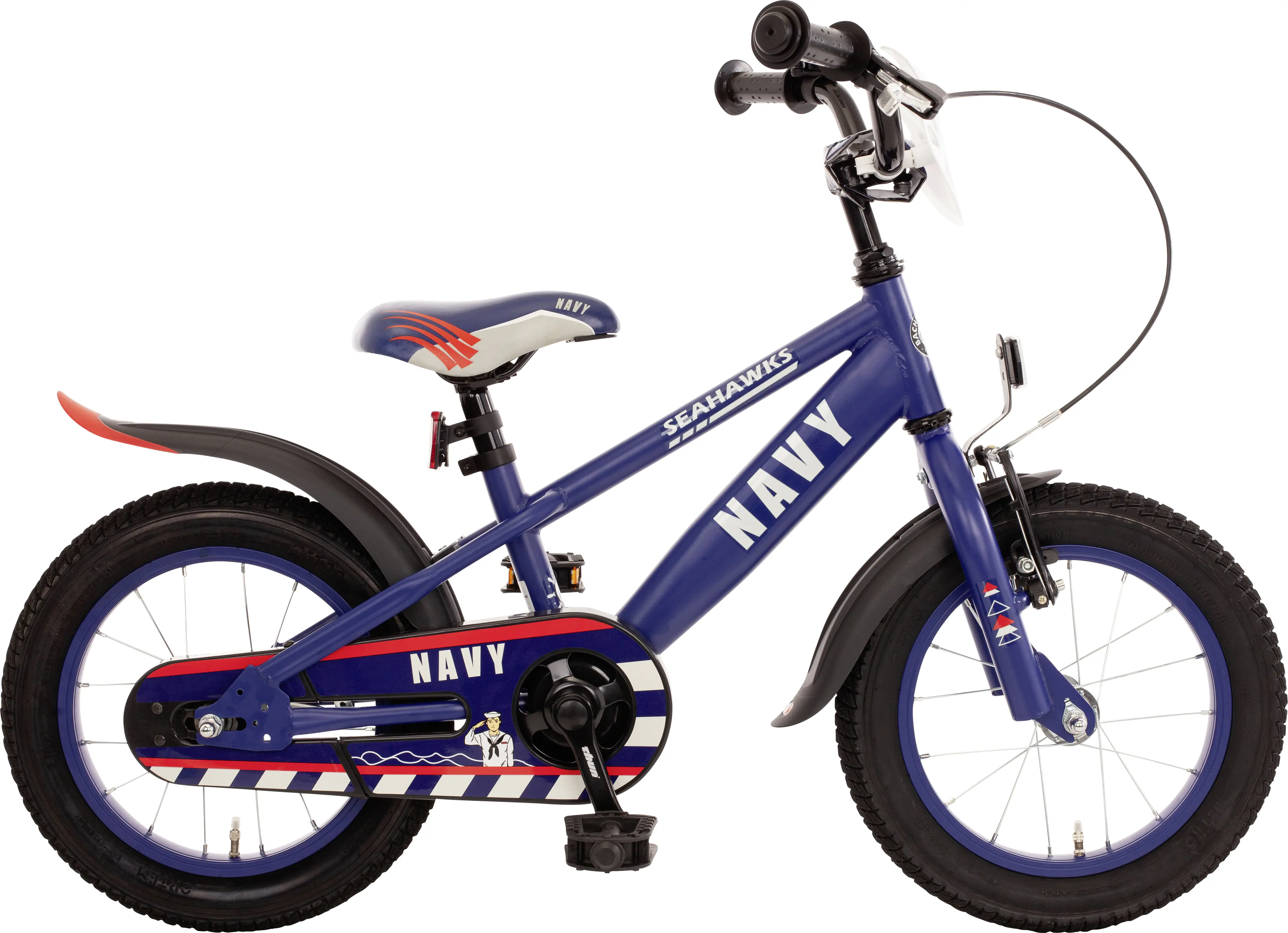 Bachtenkirch Kinderfahrrad Navy 14 Zoll marineblau matt mit Rücktritt