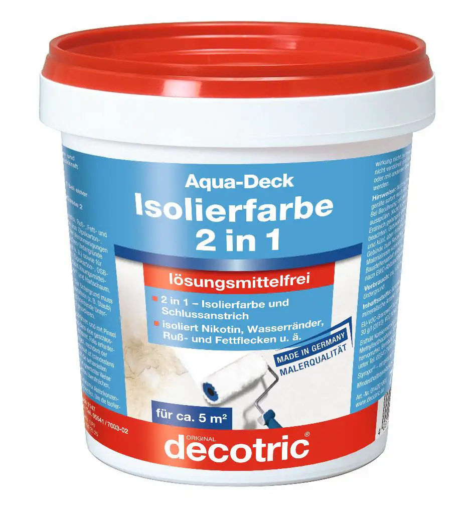 Decotric Aqua-Deck Isolierweiß 750 ml Decotric Aqua-Deck Isolierweiß 750 ml