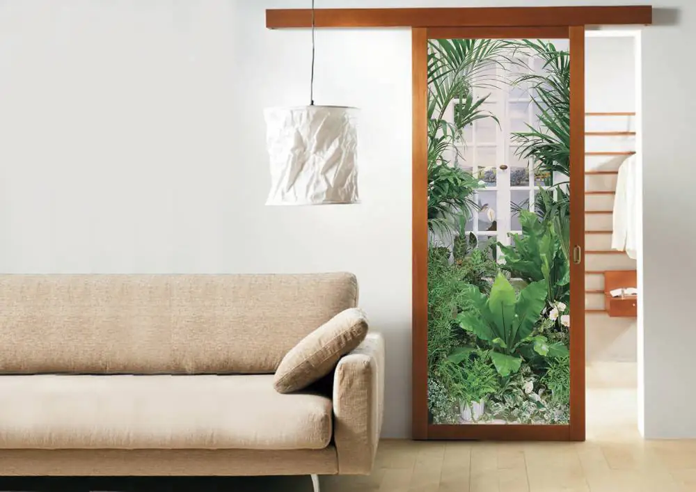 papermoon Vlies-Fototapete Wand & Türdekor Digitaldruck 90 x 200 cm Flower Window