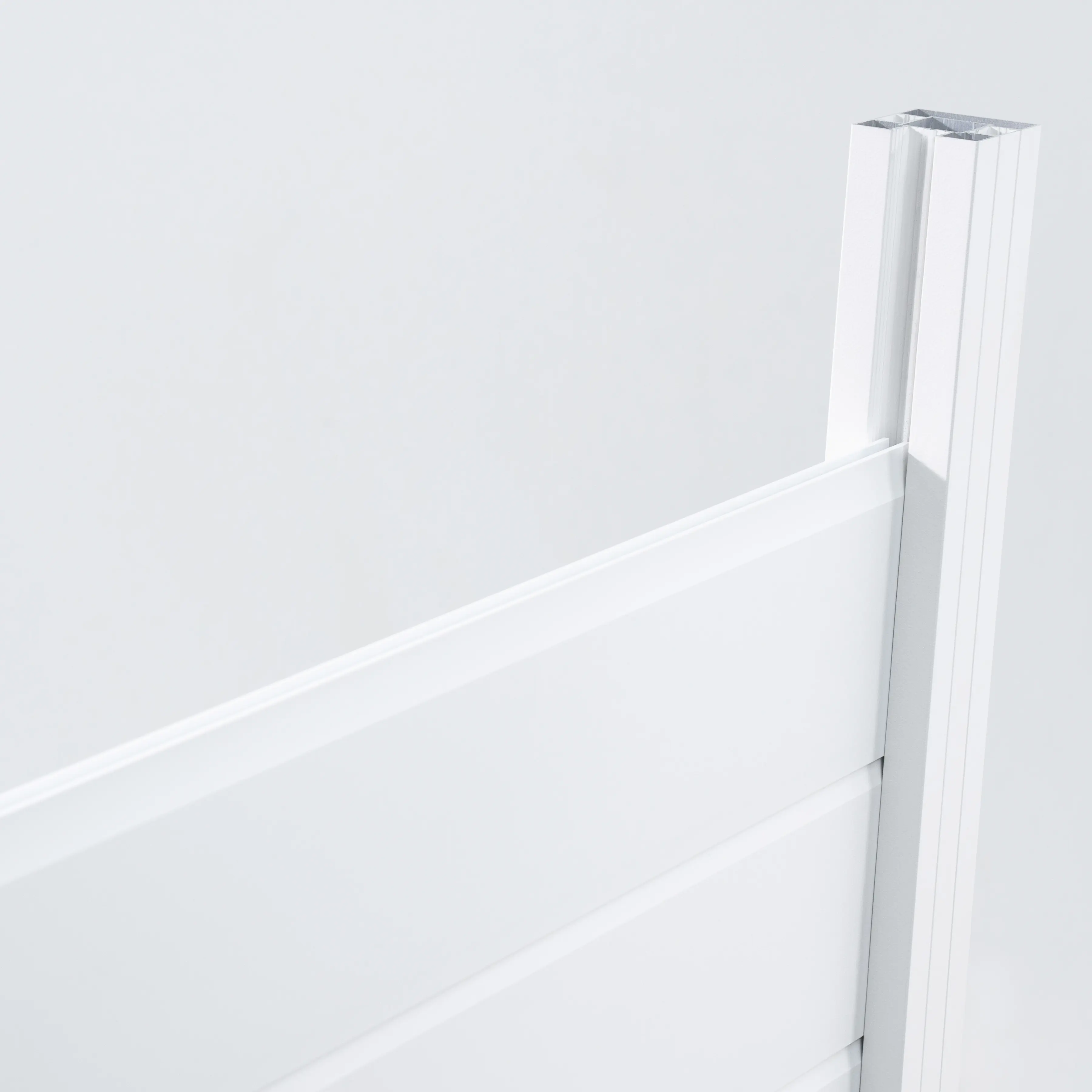 Ambiente Alu-Zaun Erweiterungsset Paneel 150 weiß 187 x 124,2 cm 