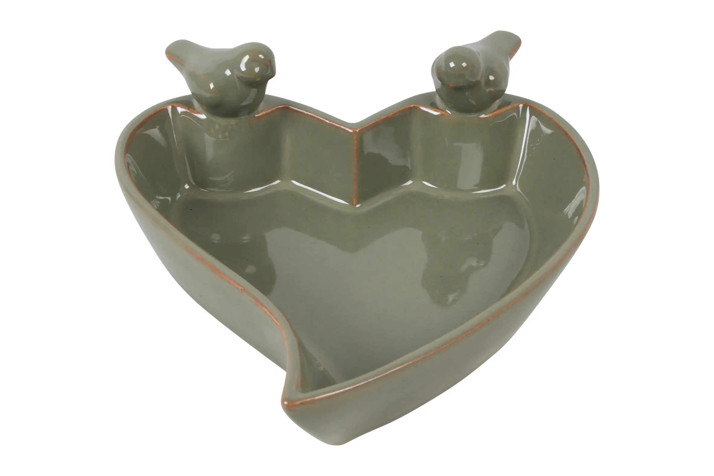 Flamingo Vogelfutterschale Tilda 20 x 18,5 x 8 cm grün