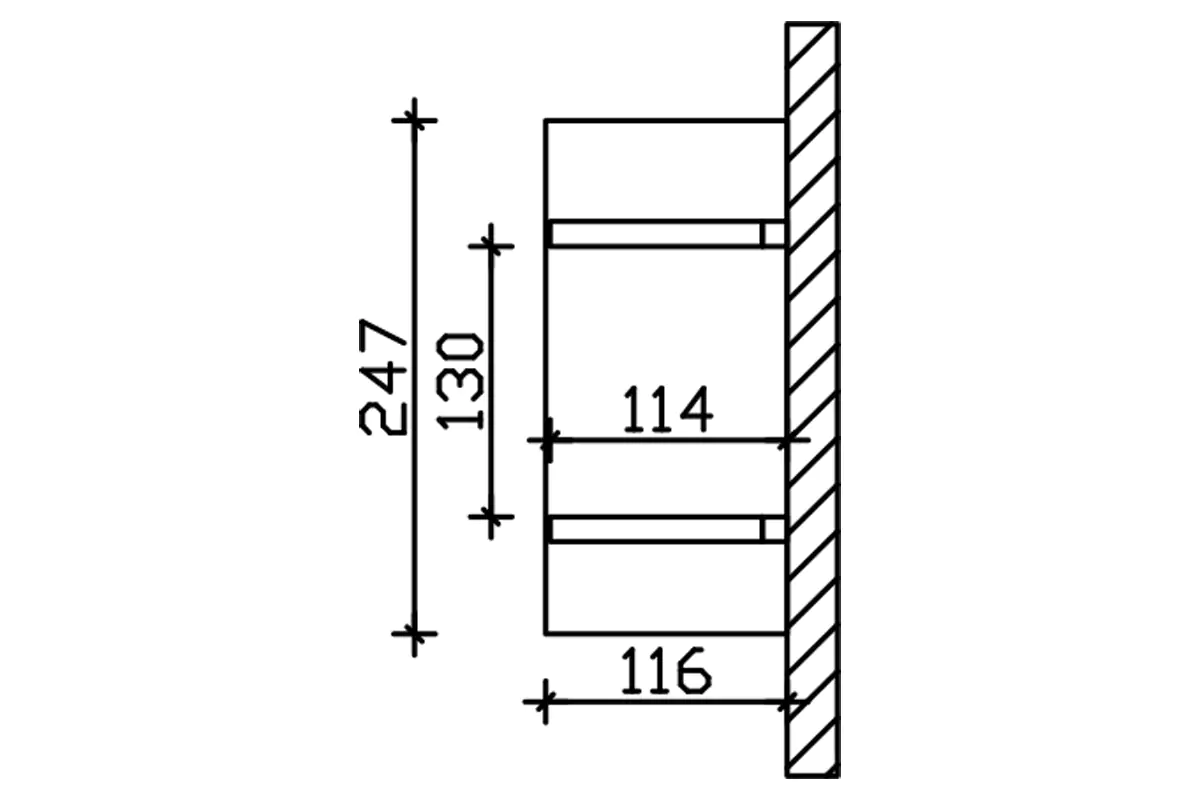 SKAN HOLZ Vordach Siegen Typ 1 247 x 116 cm, lasiert in Schiefergrau