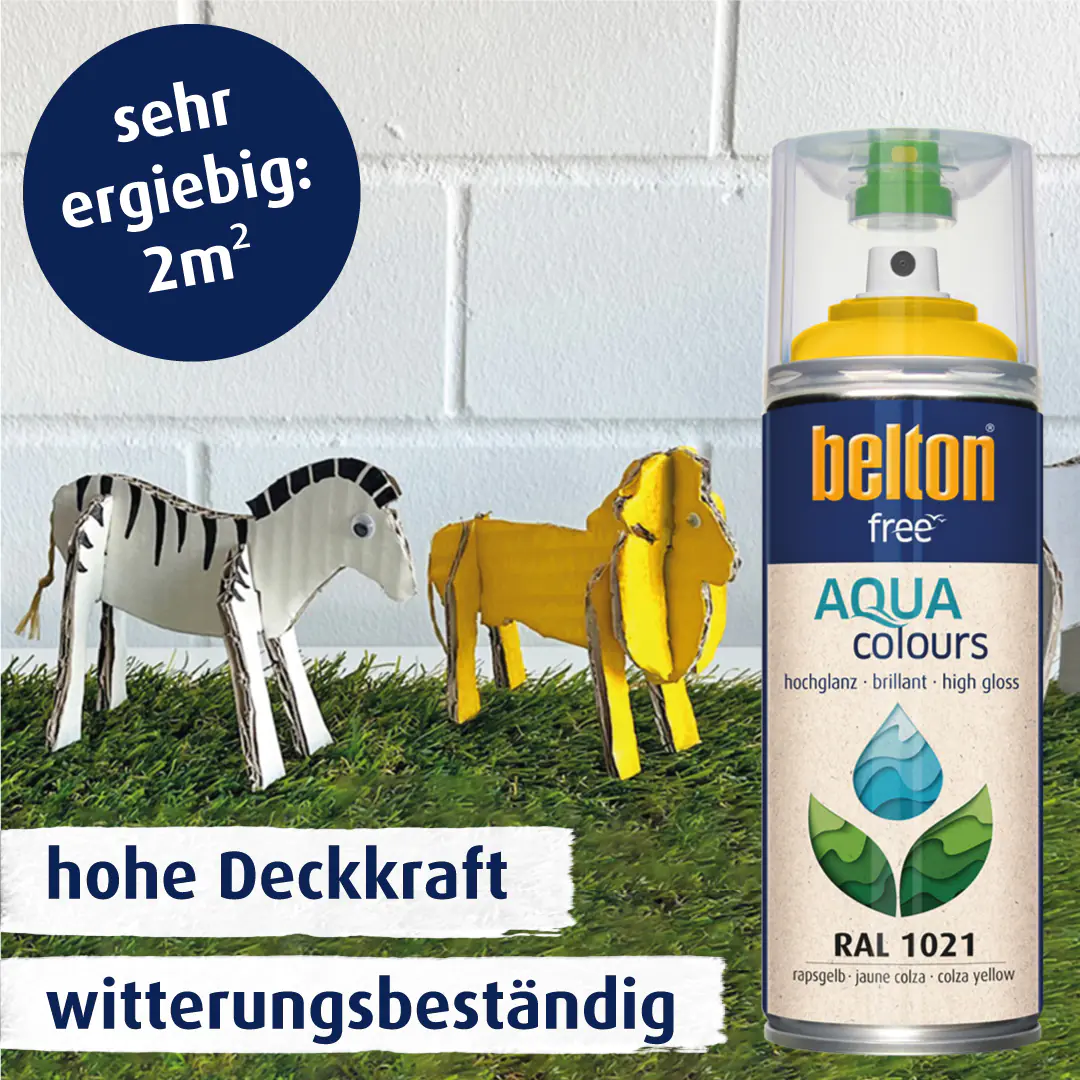 belton free Lackspray AQUAcolours 400 ml rapsgelb hochglanz belton free Lackspray AQUAcolours 400 ml rapsgelb hochglanz