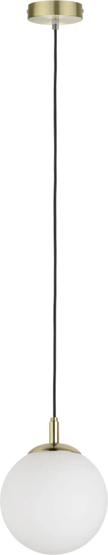 Paulmann Pendelleuchte Neordic Menja Weiß, Messing gebürstet, max 20W