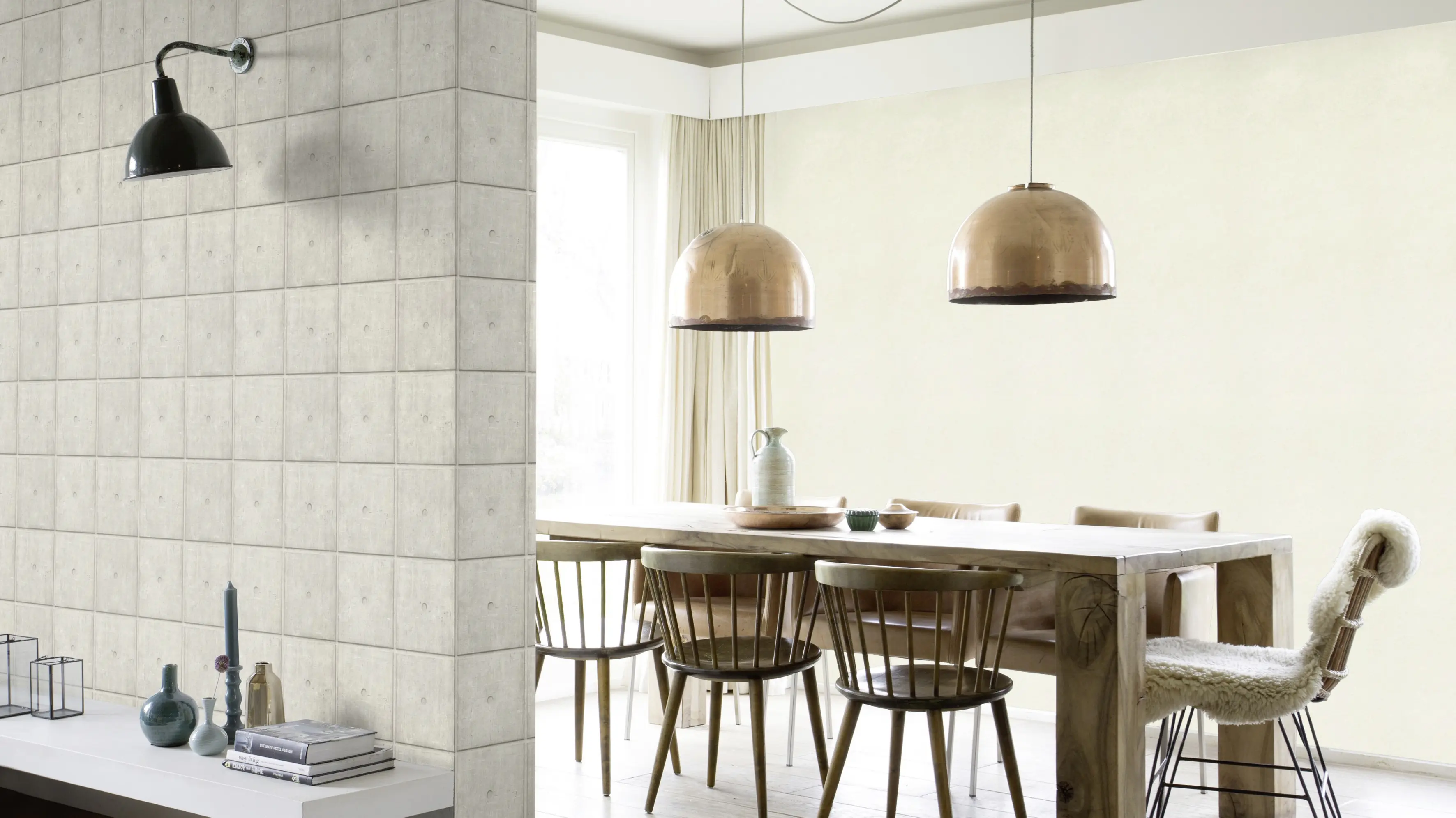 Rasch Vliestapete 315103 Weiß-Offwhite Uni 10,05 m x 0,53 m