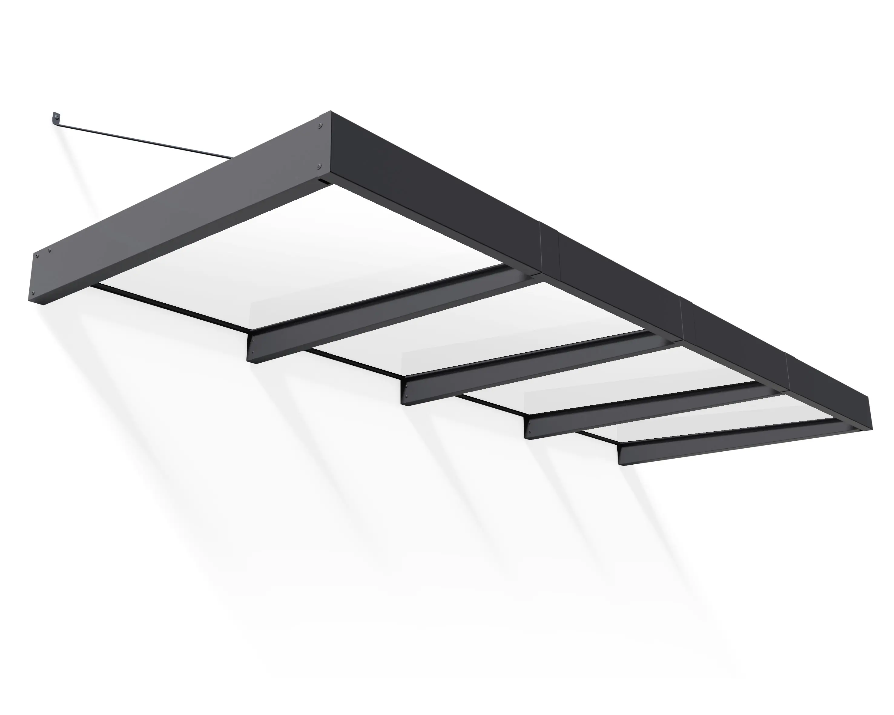 Canopia Vordach Sophia XL 4000  Grau Alu 378 x 140 cm