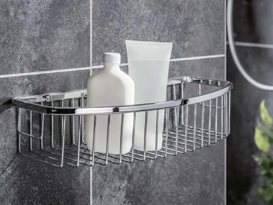 Primaster Duschkorb Tuna eckig Edelstahl 1 Ablage chrom Primaster Duschkorb Tuna eckig Edelstahl 1 Ablage chrom