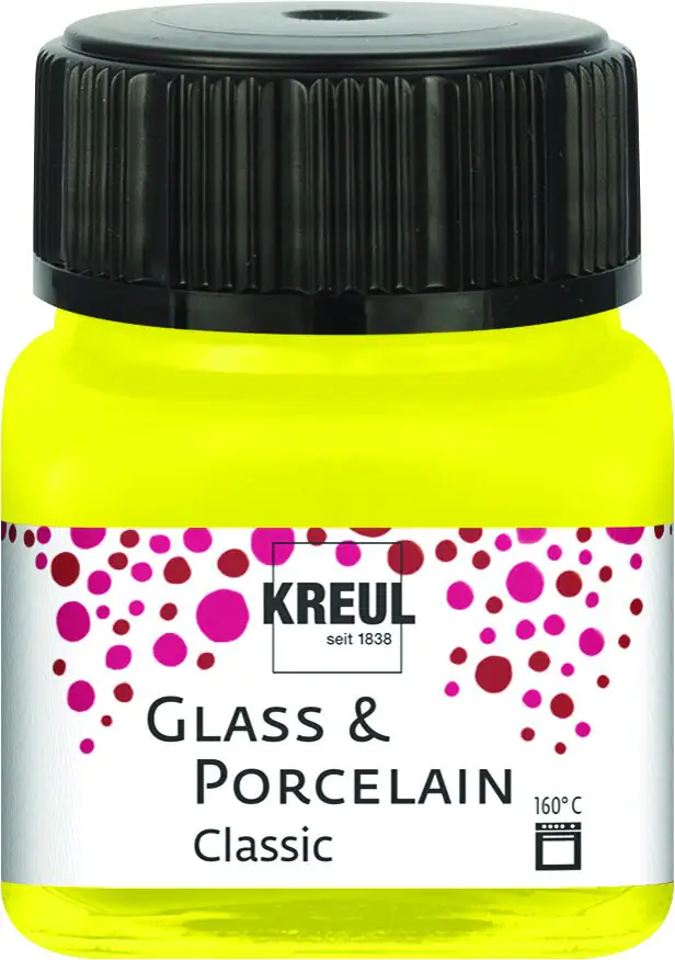Kreul Glass & Porcelain Classic kanariengelb 20 ml