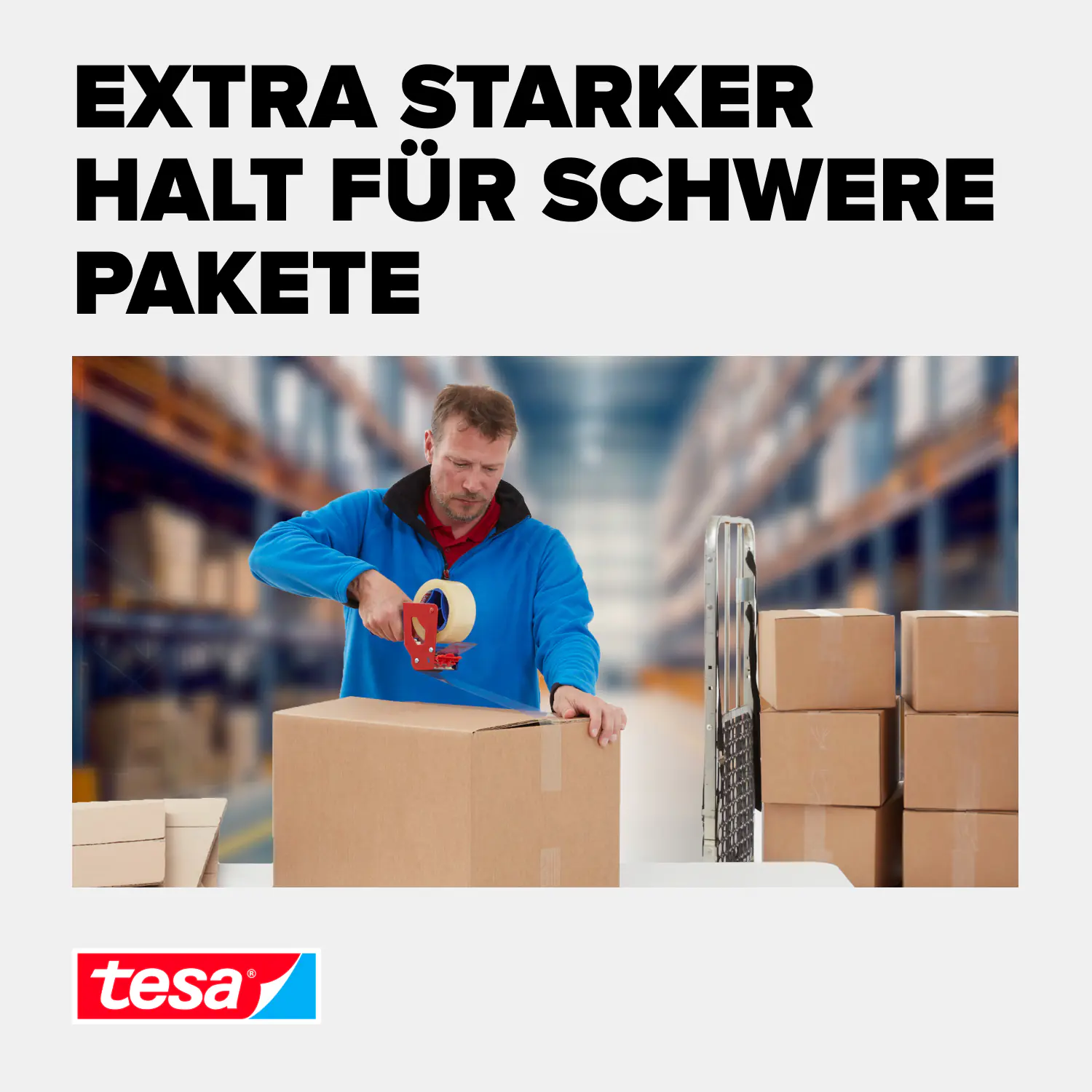 tesa Pack Solid & Strong 66 m x 50 mm, transparent