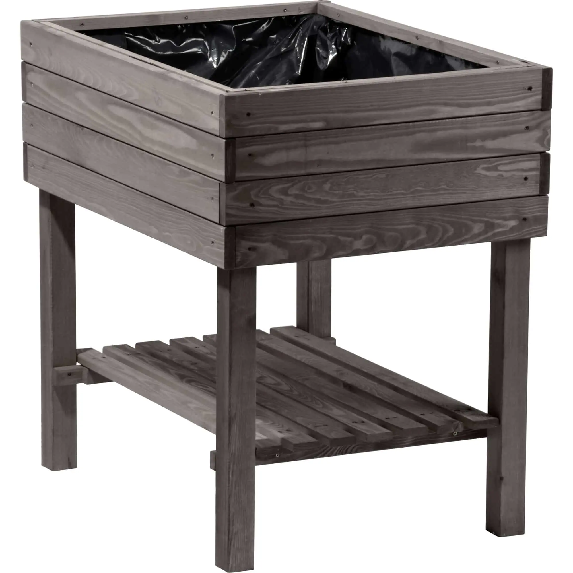 Dobar Hochbeet mit Ablageboden 80 x 58 x 80 cm, Anthrazit Dobar Hochbeet mit Ablageboden 80 x 58 x 80 cm, Anthrazit