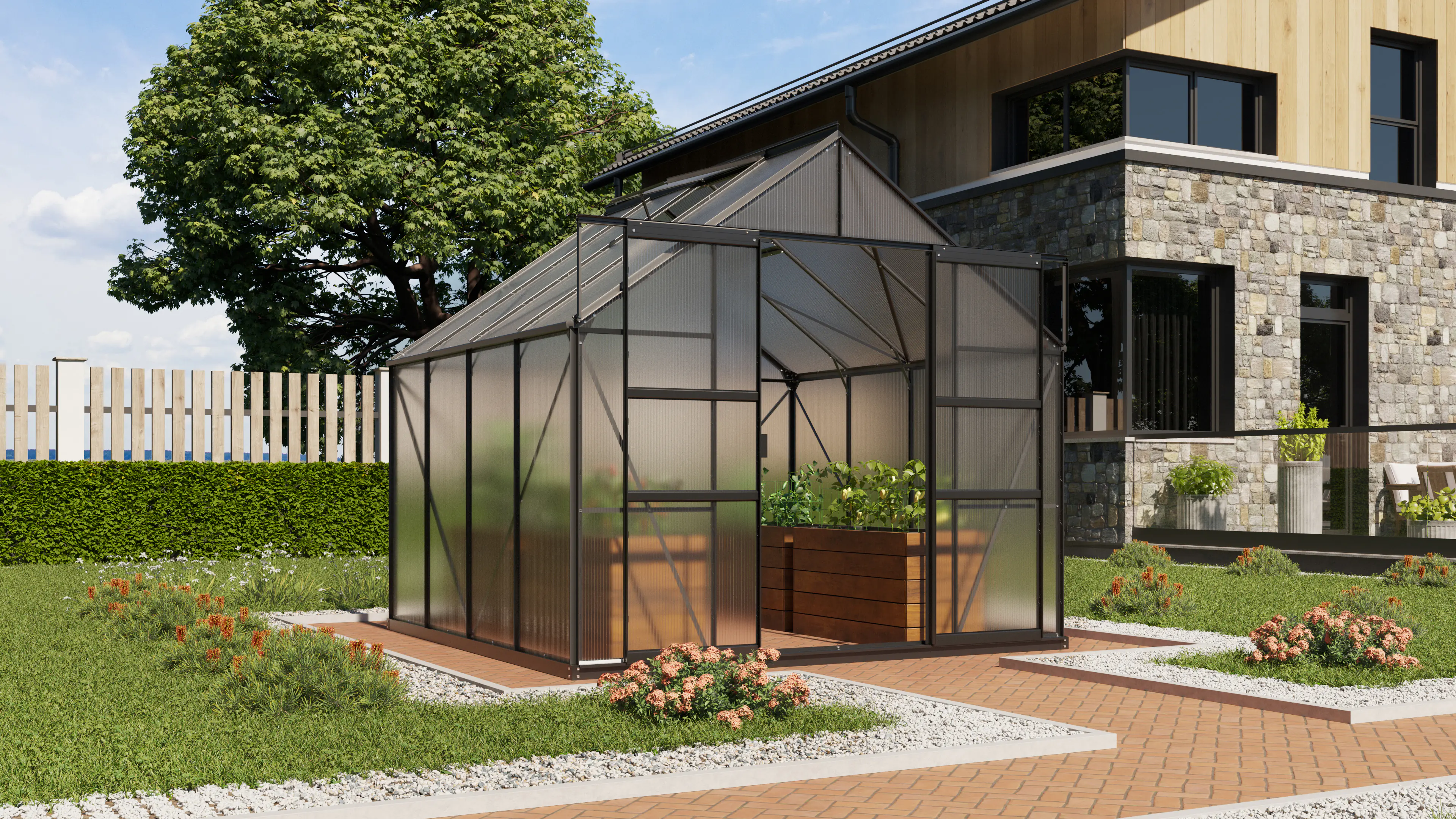 Vitavia Gewächshaus Mars 6700 254 x 254 cm 6 mm Hohlkammerplatten