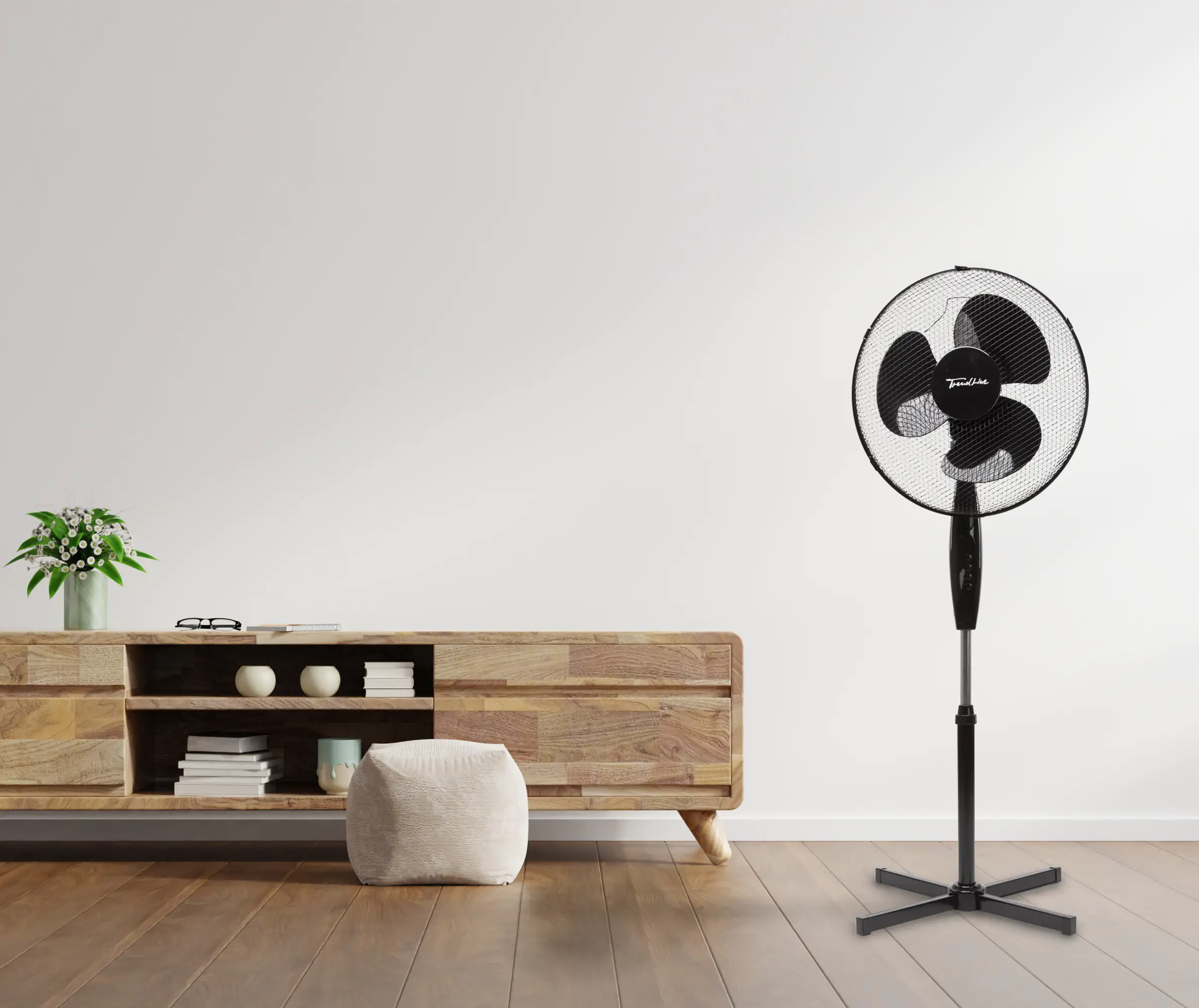 TrendLine Standventilator Ø 40 cm schwarz TrendLine Standventilator Ø 40 cm schwarz