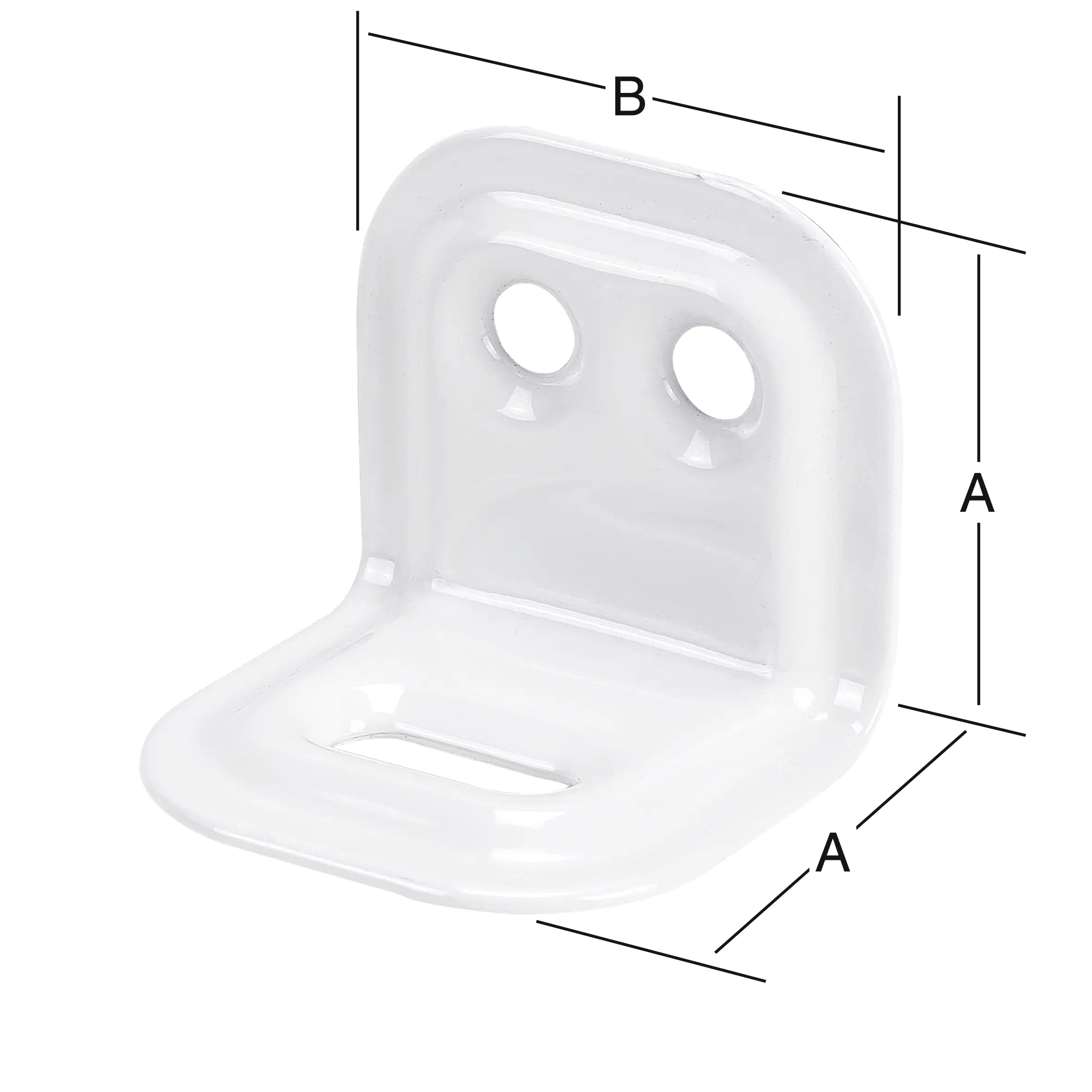 Vormann Verstellwinkel weiß 25 x 30 mm