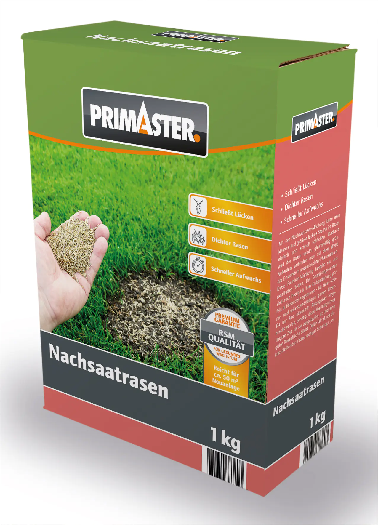Primaster Nachsaatrasen 1 kg für ca. 50 m²