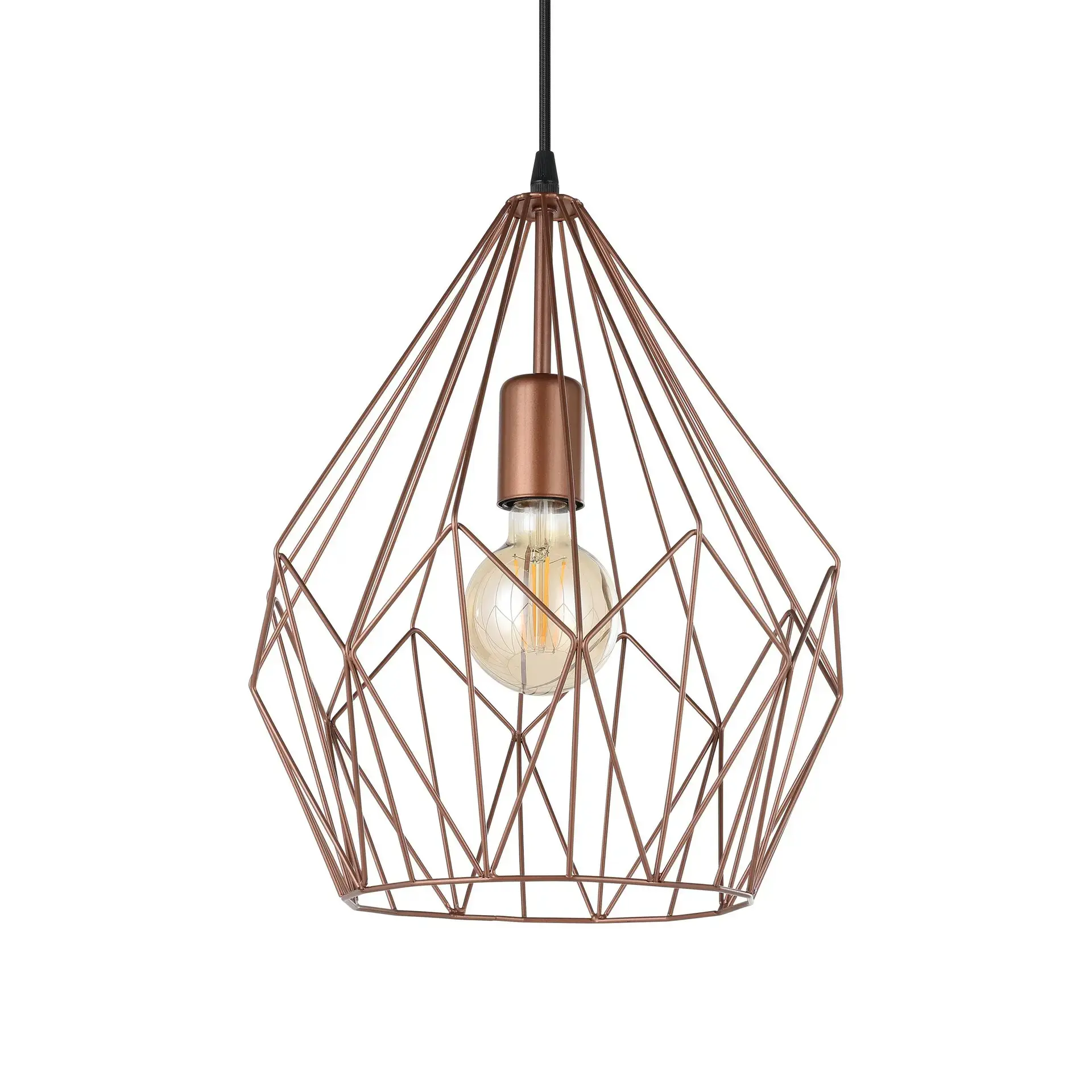 Eglo Pendelleuchte Carlton kupfer Ø 31 cm E27