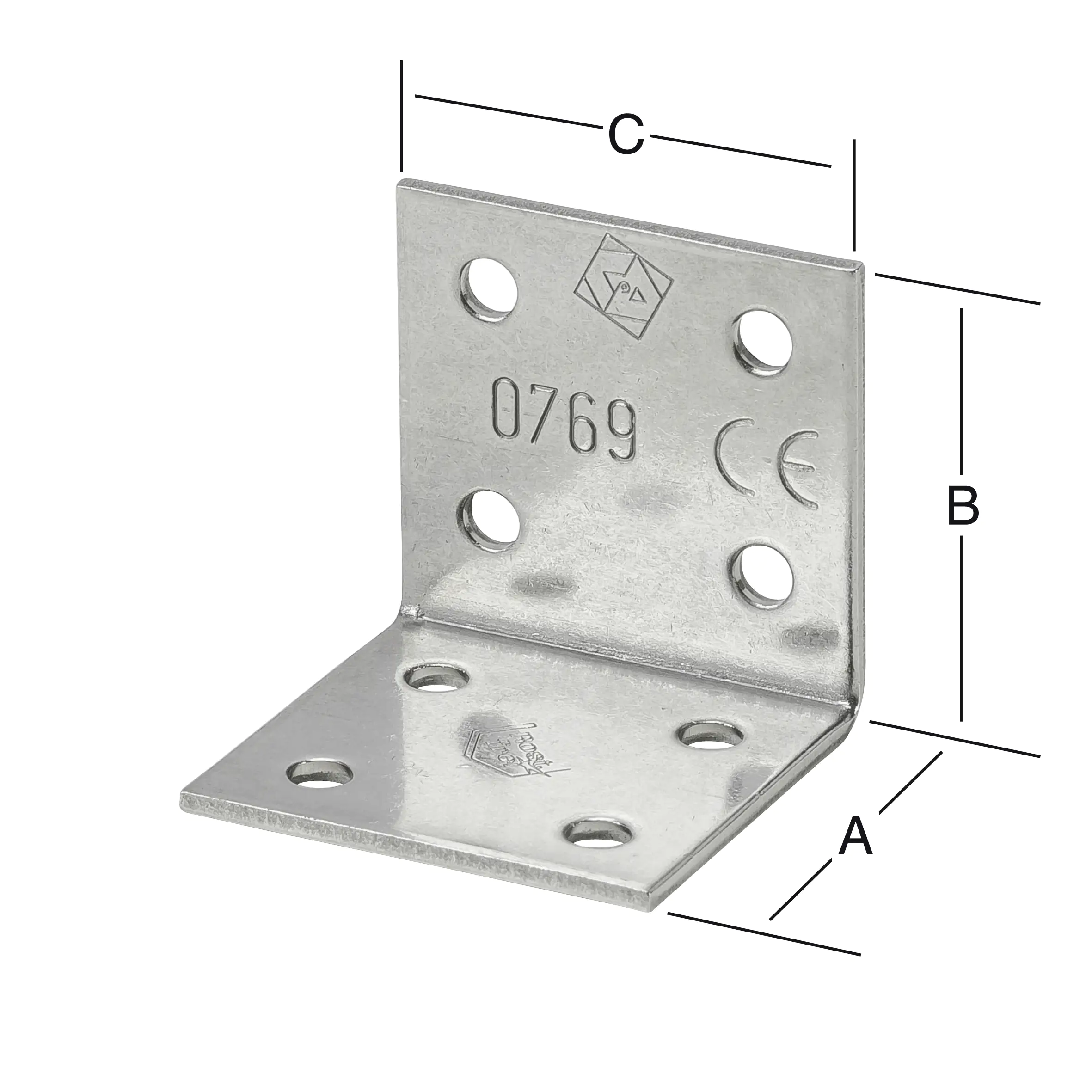 Vormann Winkelverbinder 40 x 40 x 40 mm Vormann Winkelverbinder 40 x 40 x 40 mm