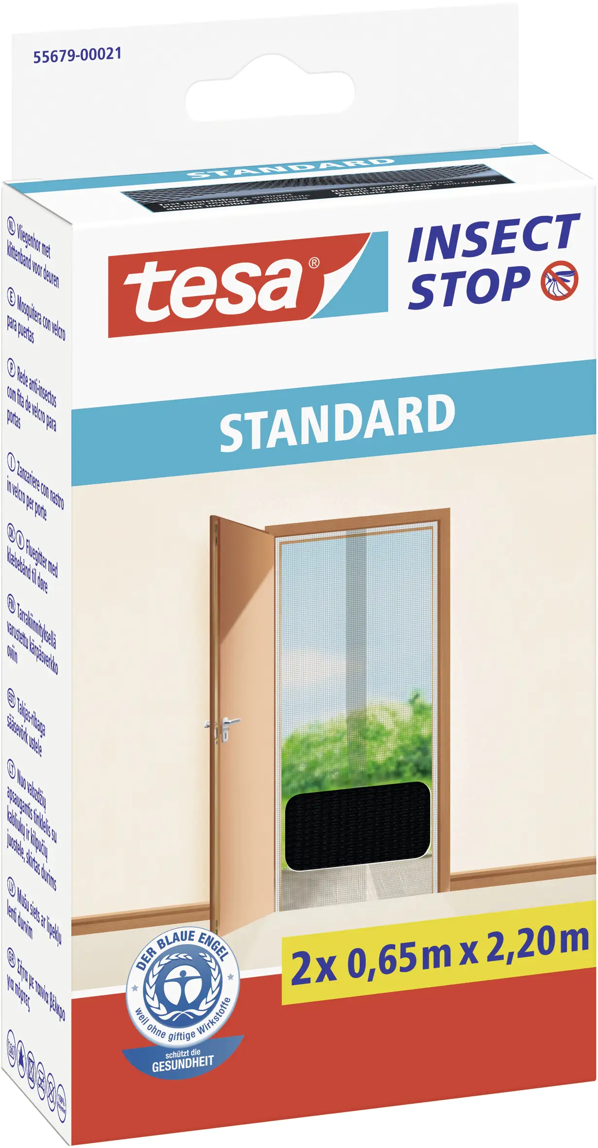 tesa Fliegengitter 65 x 220 cm anthrazit individuell kürzbar