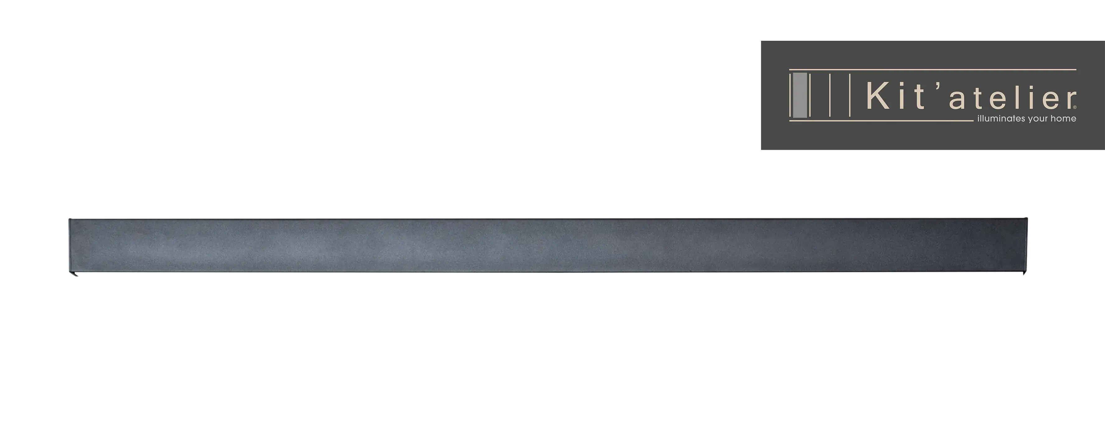 Schiebetürsystem Laufschiene 195 cm schwarz