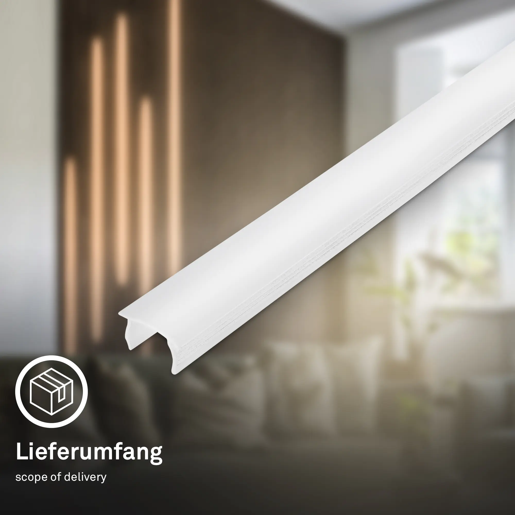 Briloner PC Profil Pimp Diffusor your Panel 1,3 m, Kunststoff, 14-15 mm, weiß Briloner PC Profil Pimp Diffusor your Panel 1,3 m, Kunststoff, 14-15 mm, weiß