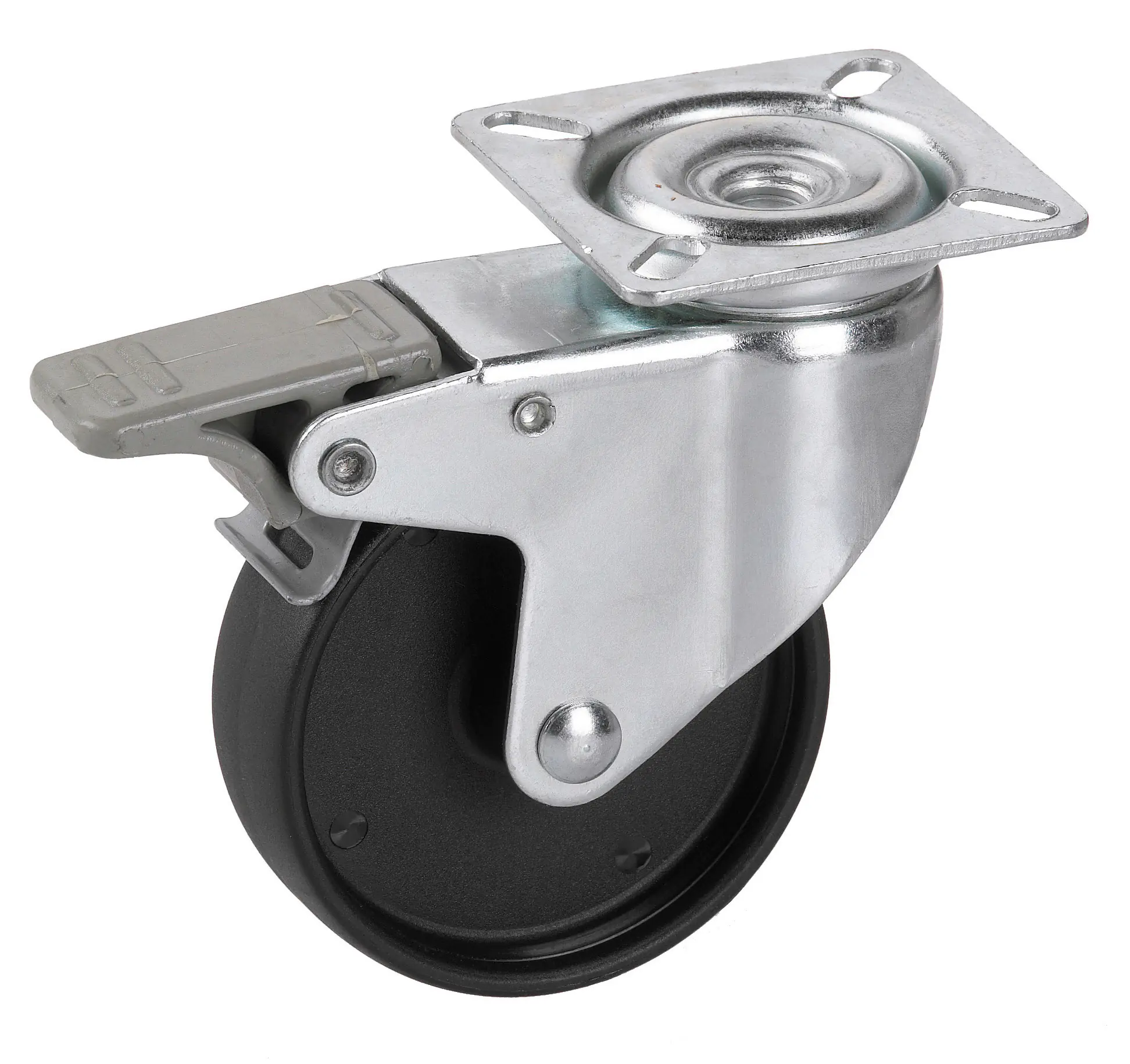 Apparate-Lenkrolle mit Totalfeststeller 75 x 24 mm für unempfindliche Böden Tragkr. 60 kg Apparate-Lenkrolle mit Totalfeststeller 75 x 24 mm für unempfindliche Böden Tragkr. 60 kg