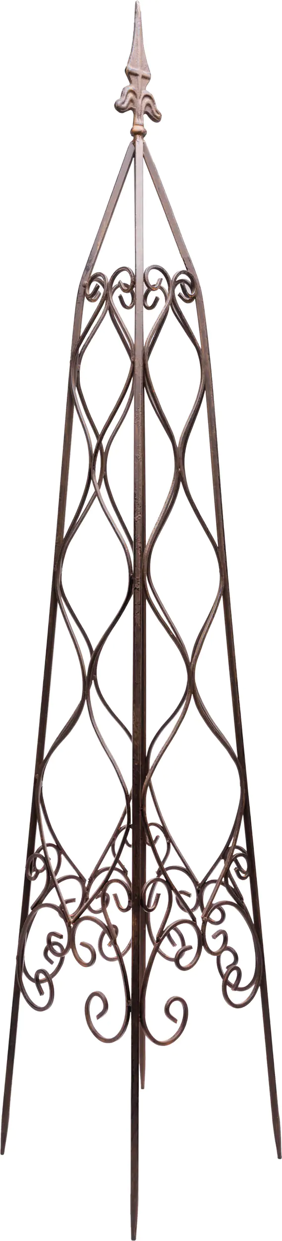 TrendLine Metallobelisk 121 cm braun antik