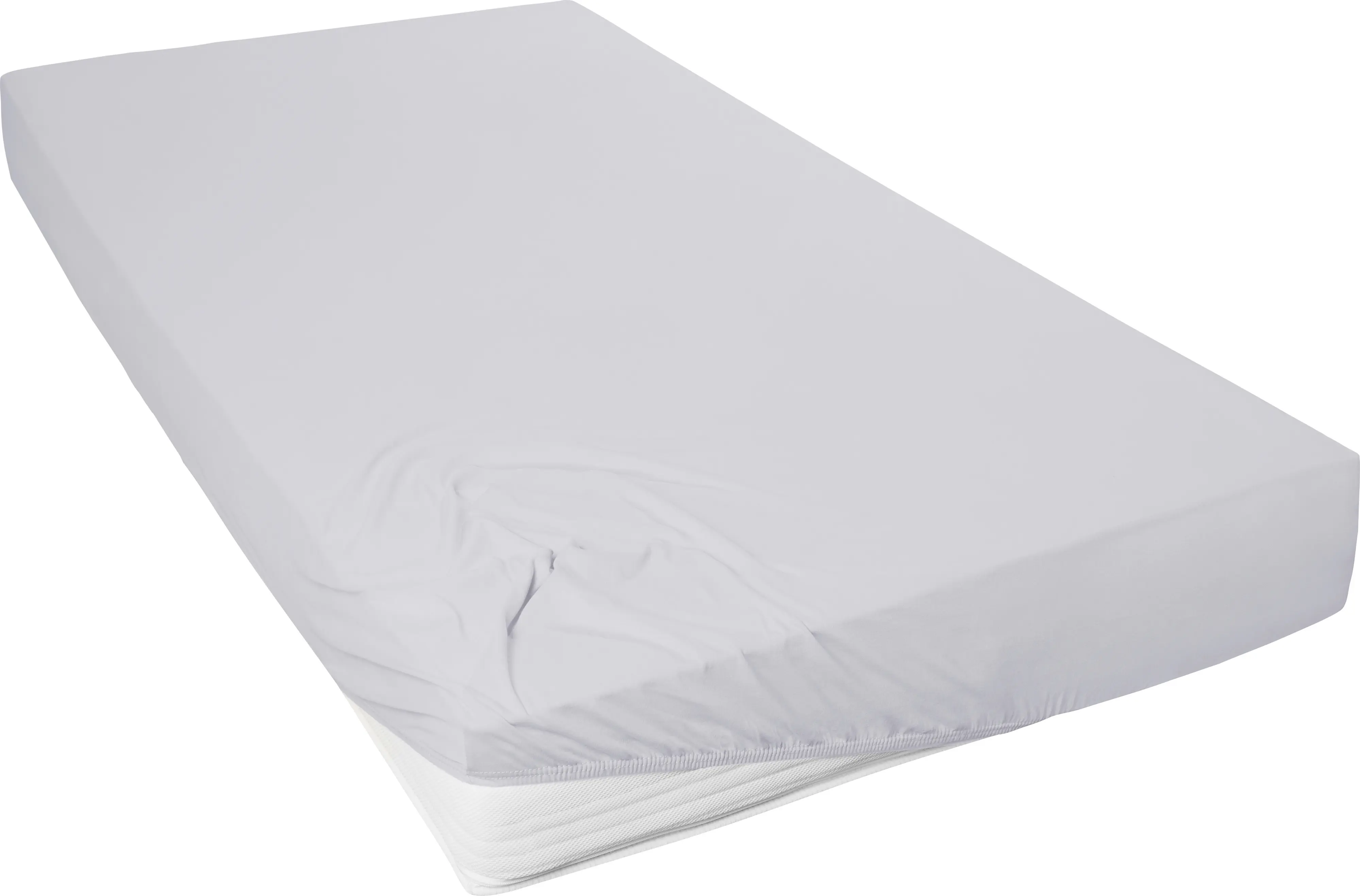 Westminster Spannbetttuch Mako Jersey 150 x 200 cm hellgrau