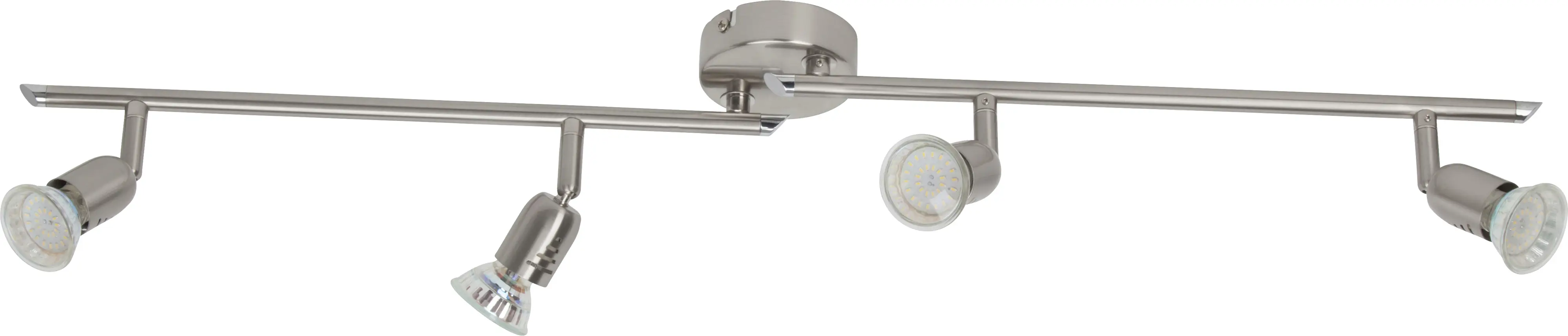 Brilliant 4er Spot Loona eisen 70 x 5,5 cm GU10, eisen, warmweiß Brilliant 4er Spot Loona eisen 70 x 5,5 cm GU10, eisen, warmweiß