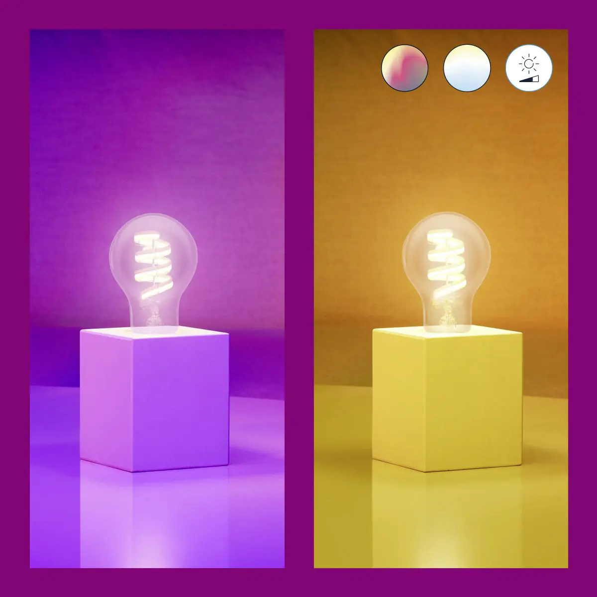 WIZ LED-Leuchtmittel Birnenform A67 E27 6,3W warmweiß bis kaltweiß smart RGB